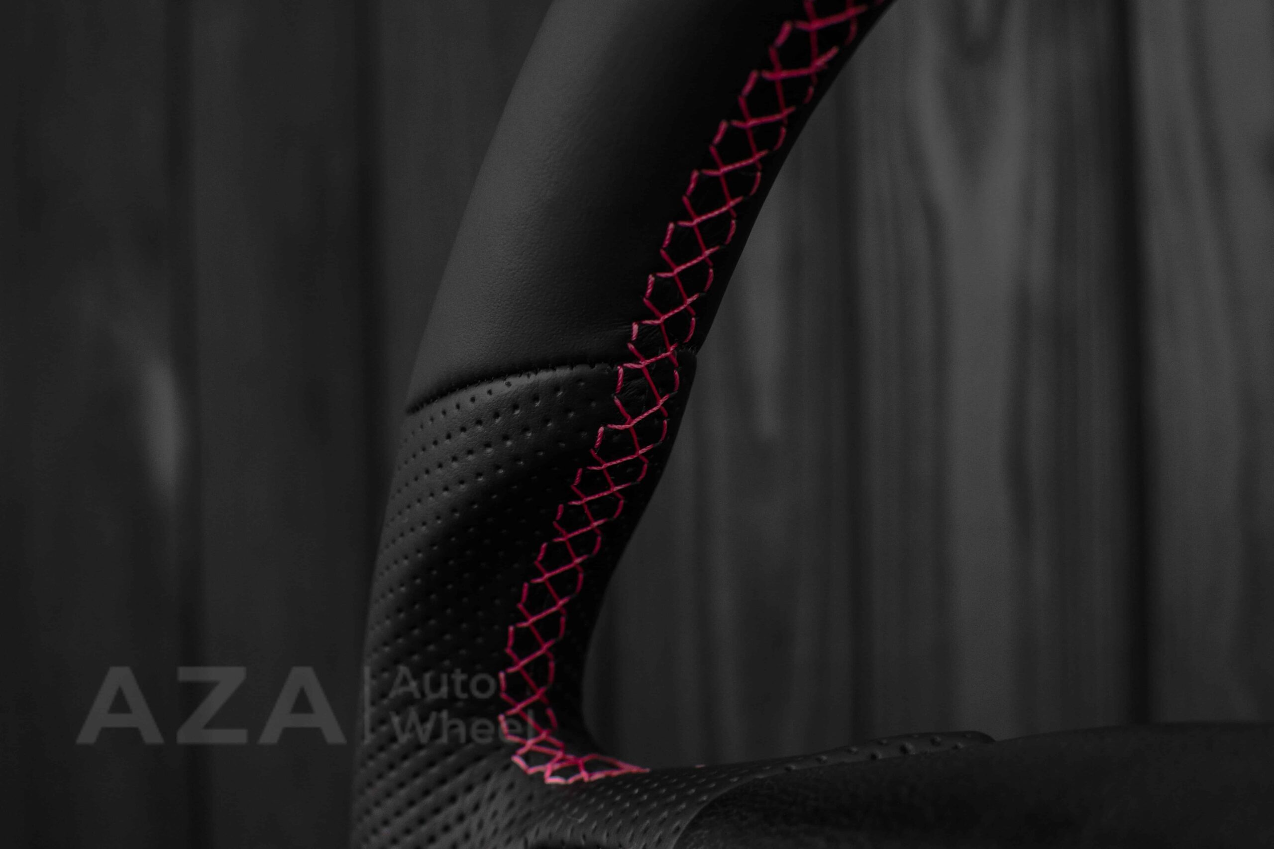 Steering Wheel Fox Body Ford Mustang GT Cobra SVT Saleen Roush Napa/Perforated leather/Pink (Cancer Awareness) - Image 13