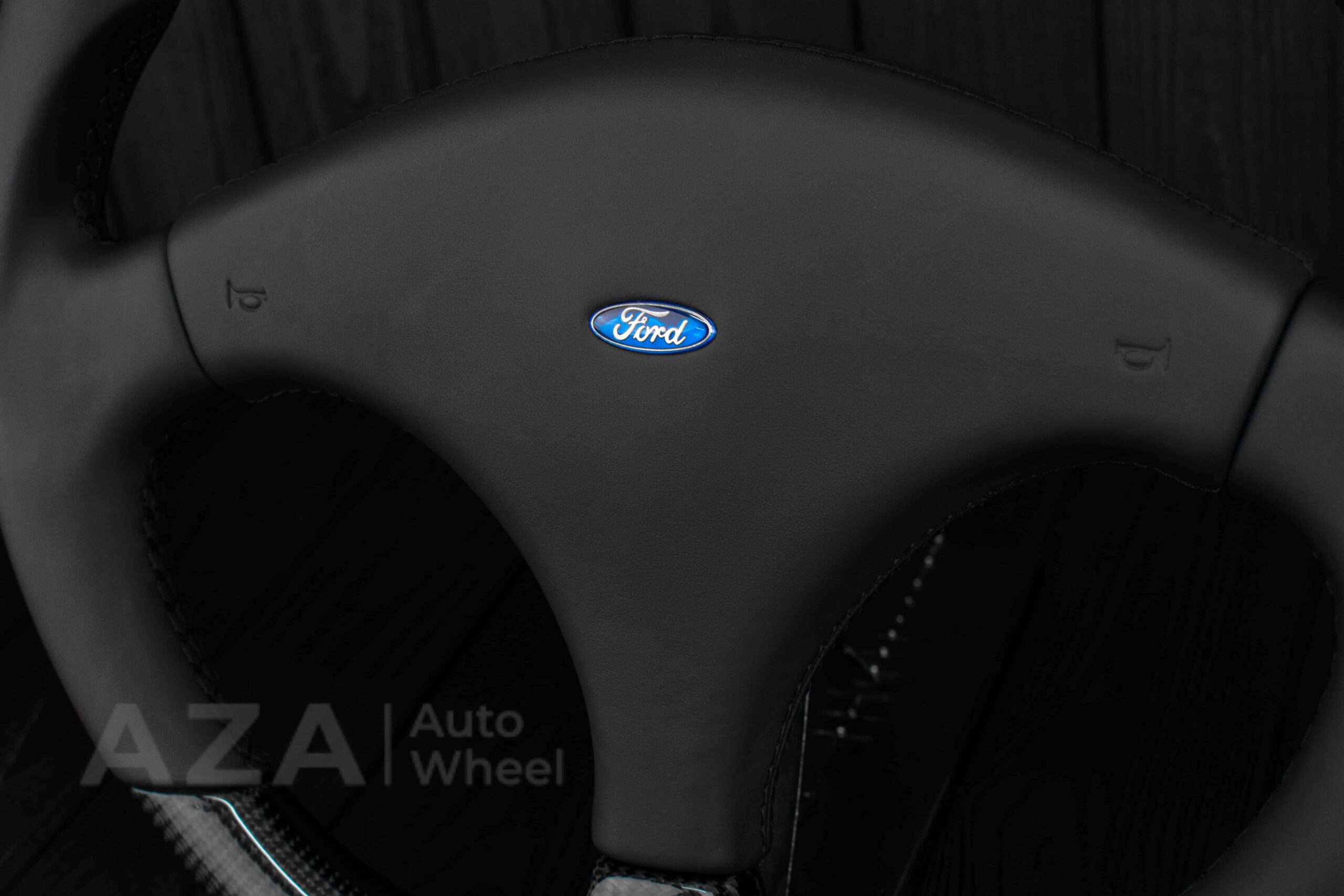 Steering wheel Ford Mustang Fox body SVO Carbon fiber/Italian leather/Flat bottom ($300 will be refunded after you send in your old wheel+horn pad afterwards) - Image 7