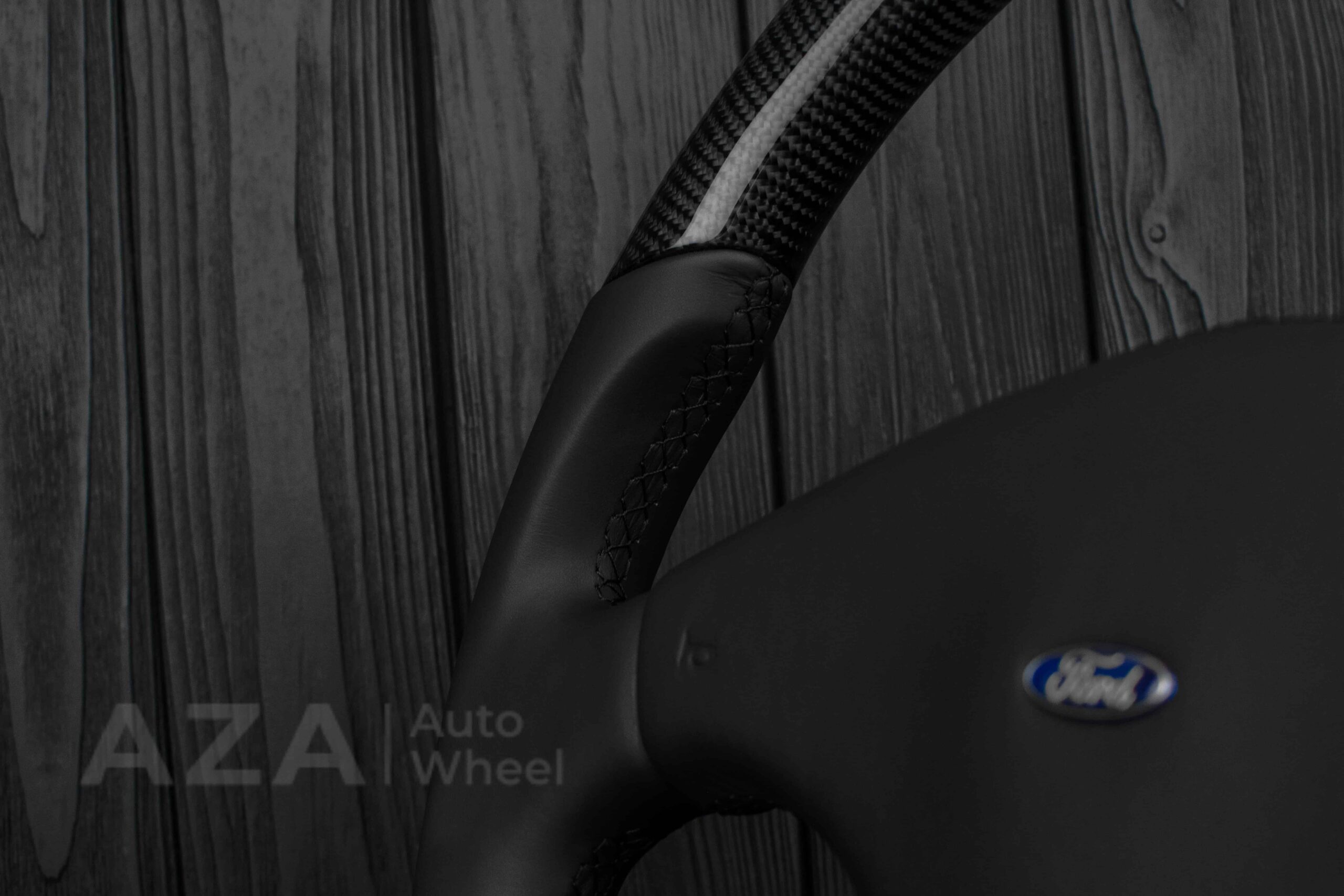 Steering wheel Ford Mustang Fox body SVO Carbon fiber/Italian leather/Flat bottom ($300 will be refunded after you send in your old wheel+horn pad afterwards) - Image 14