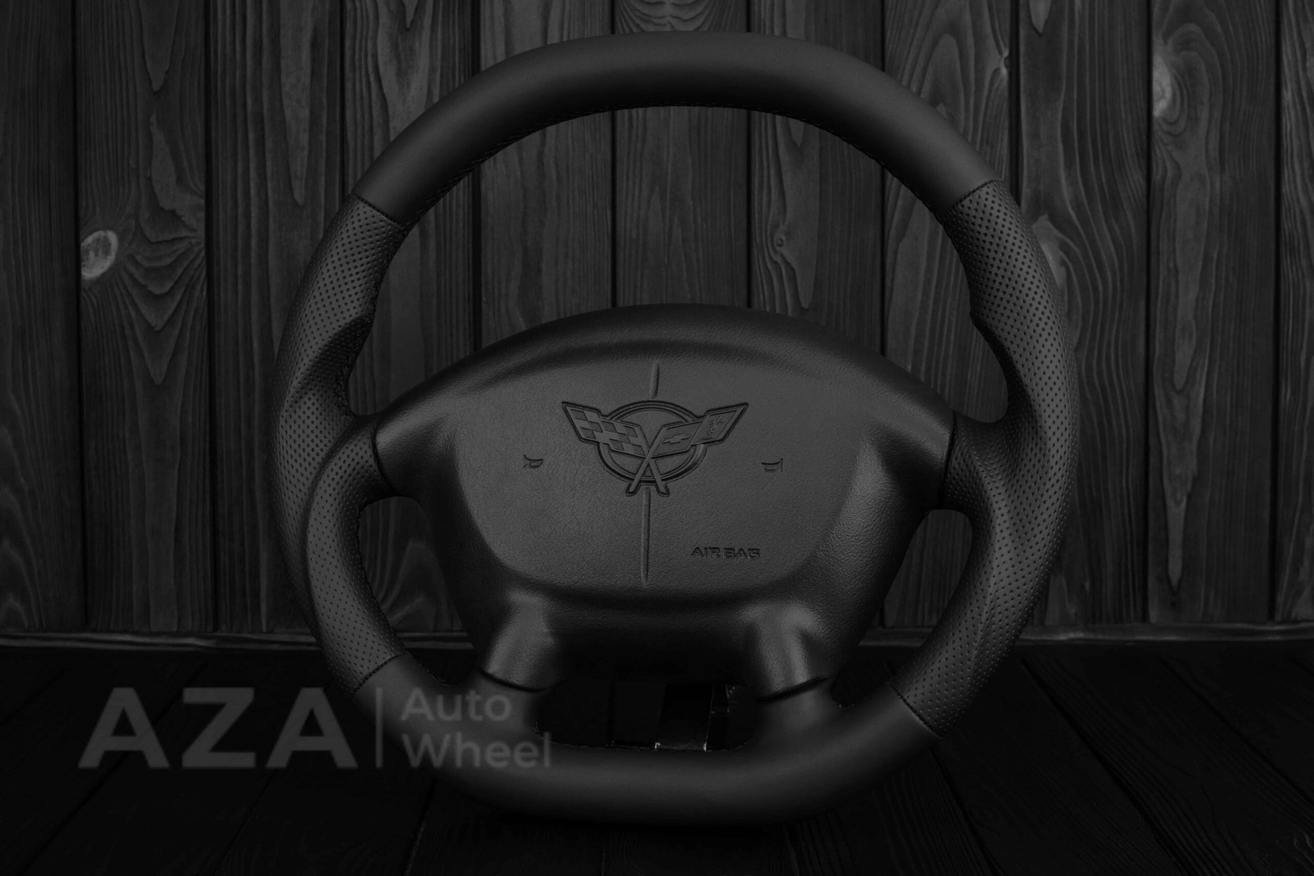 Steering wheel Corvette C5 Reduced diameter Napa/Perforated leather - Image 3