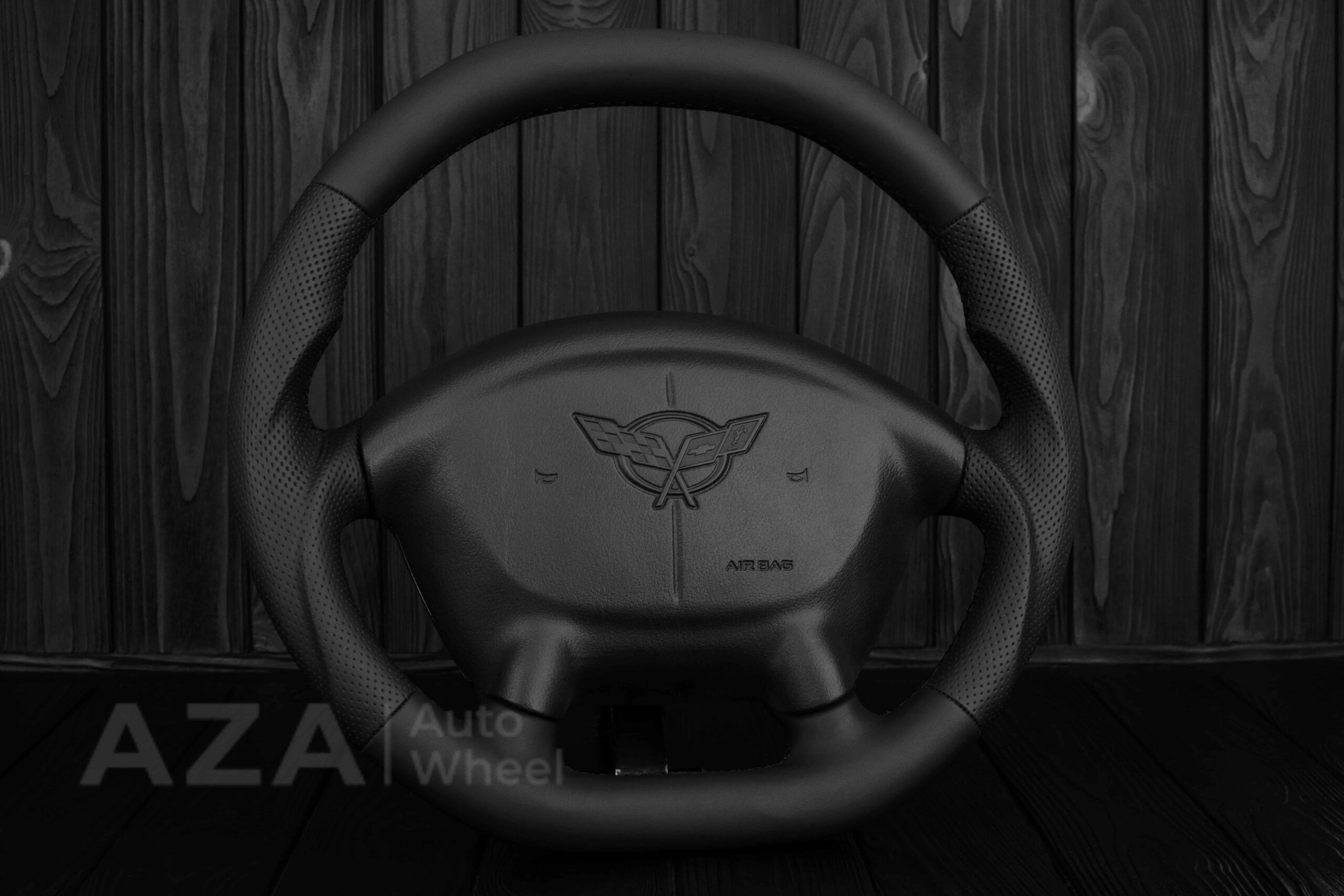 Steering wheel Corvette C5 Reduced diameter Napa/Perforated leather - Image 4