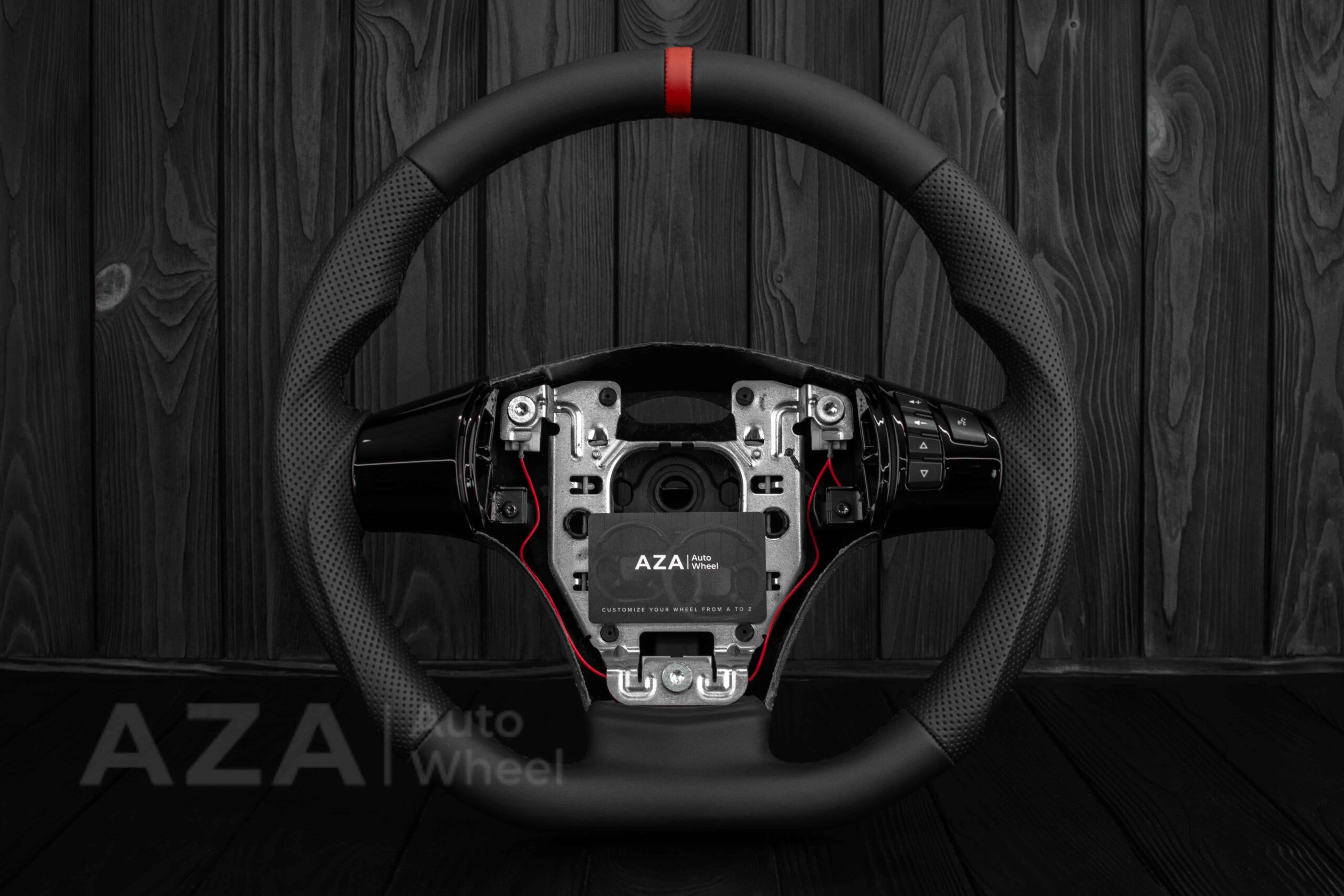 Steering wheel 2006-2011 Corvette C6 Napa/Red Stripe - Image 24