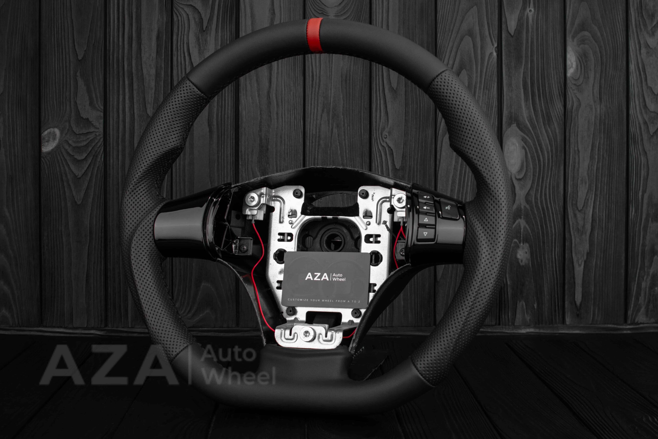 Steering wheel 2006-2011 Corvette C6 Napa/Red Stripe - Image 25
