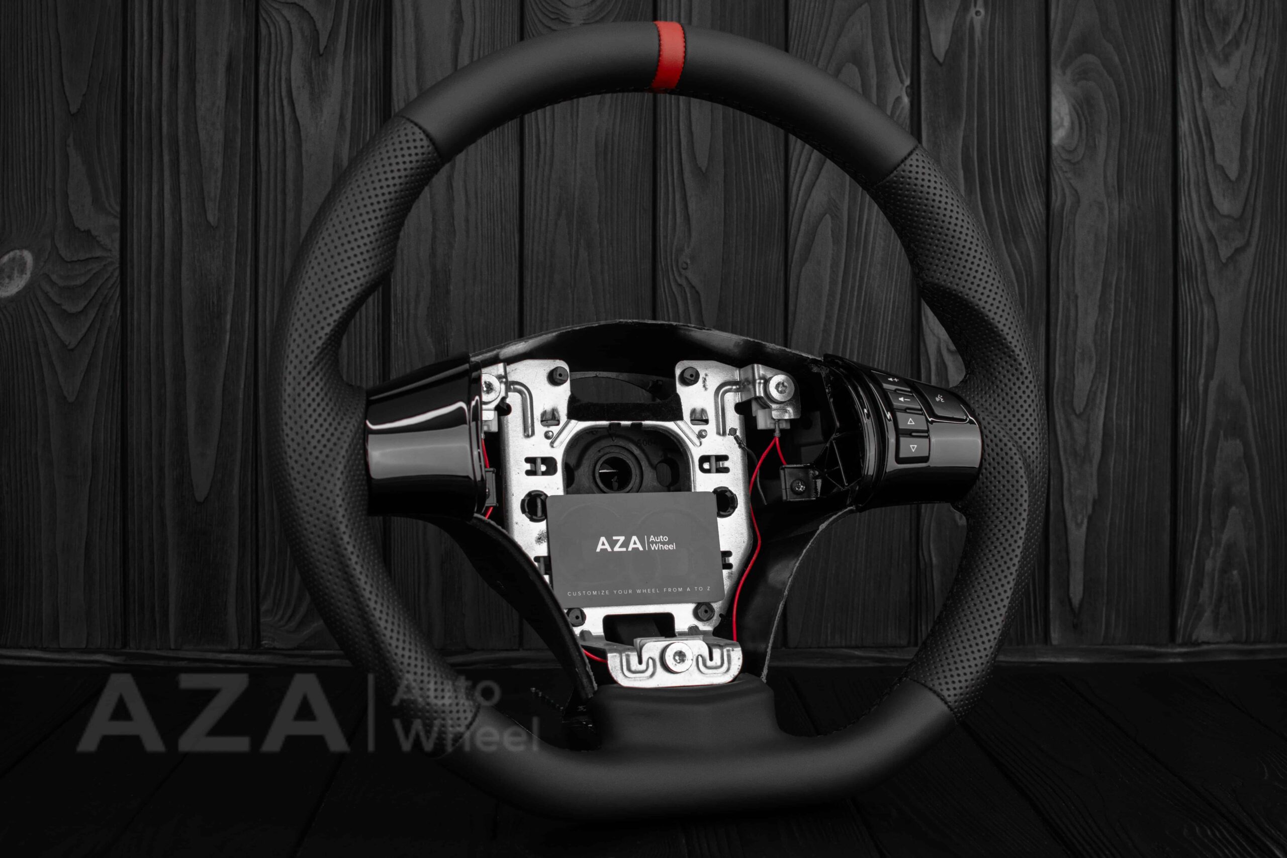 Steering wheel 2006-2011 Corvette C6 Napa/Red Stripe - Image 26