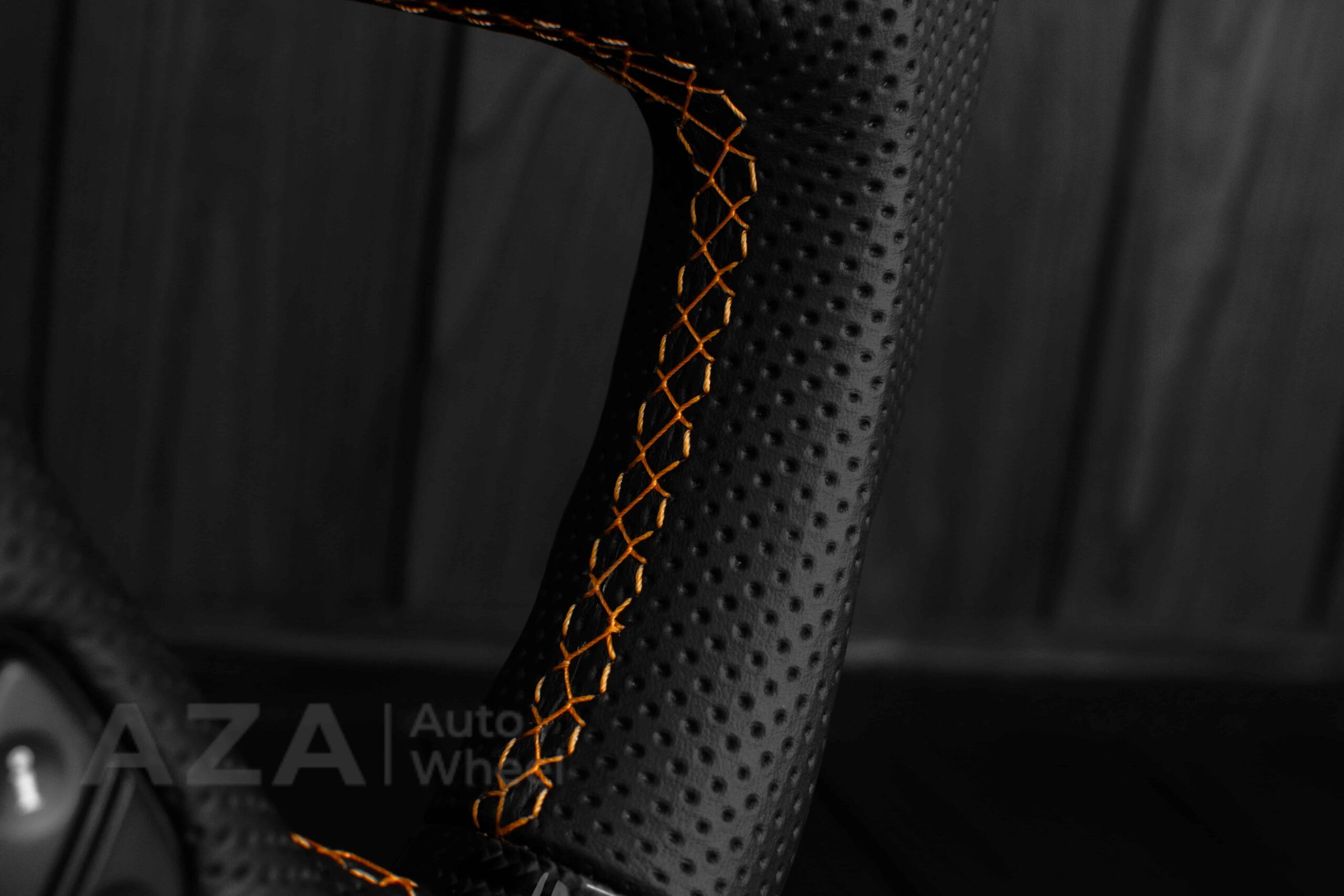 Steering wheel GM, Silverado, Sierra, Yukon, H2, Trailblazer 2003+ Carbon fiber/Napa/ Orange Accents - Image 22