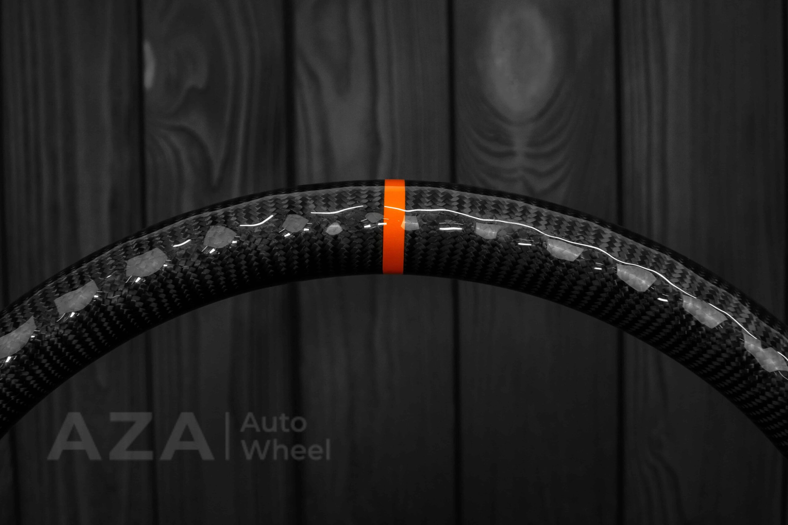 Steering wheel GM, Silverado, Sierra, Yukon, H2, Trailblazer 2003+ Carbon fiber/Napa/ Orange Accents - Image 23
