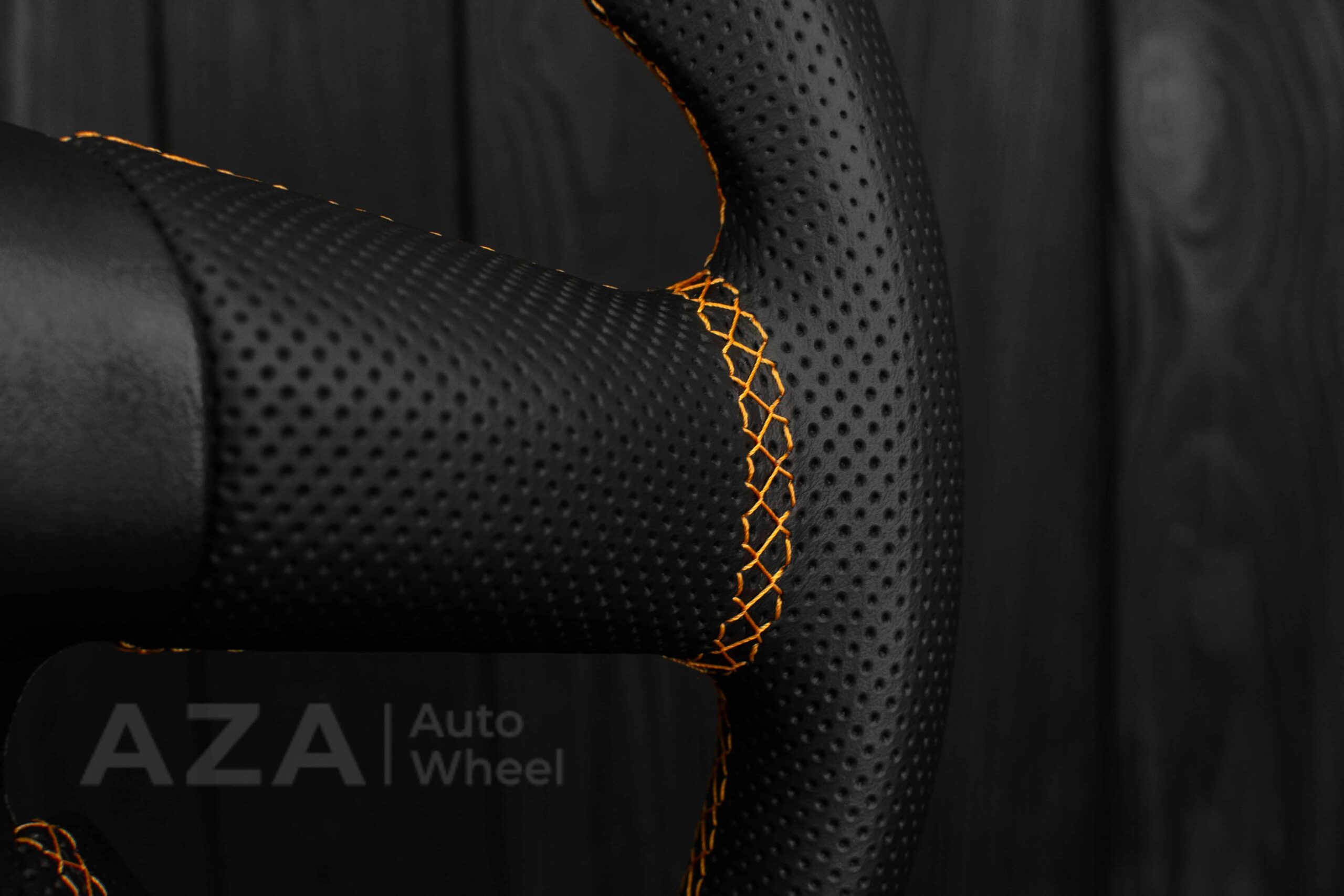 Steering wheel GM, Silverado, Sierra, Yukon, H2, Trailblazer 2003+ Carbon fiber/Napa/ Orange Accents - Image 24