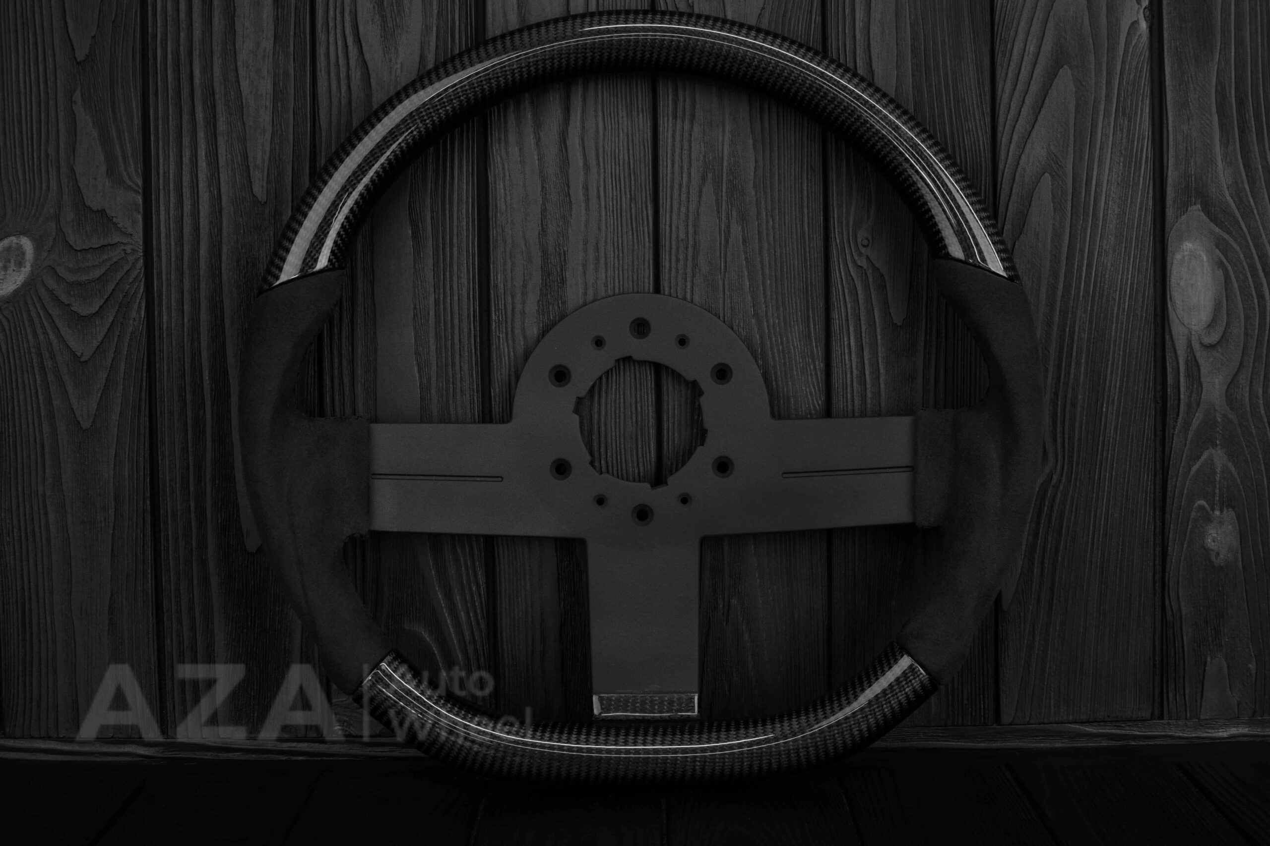 Steering wheel Chevrolet Camaro Iroc Z28 Berlinetta 1982-89 Custom flat bottom Carbon fiber/Alcantara