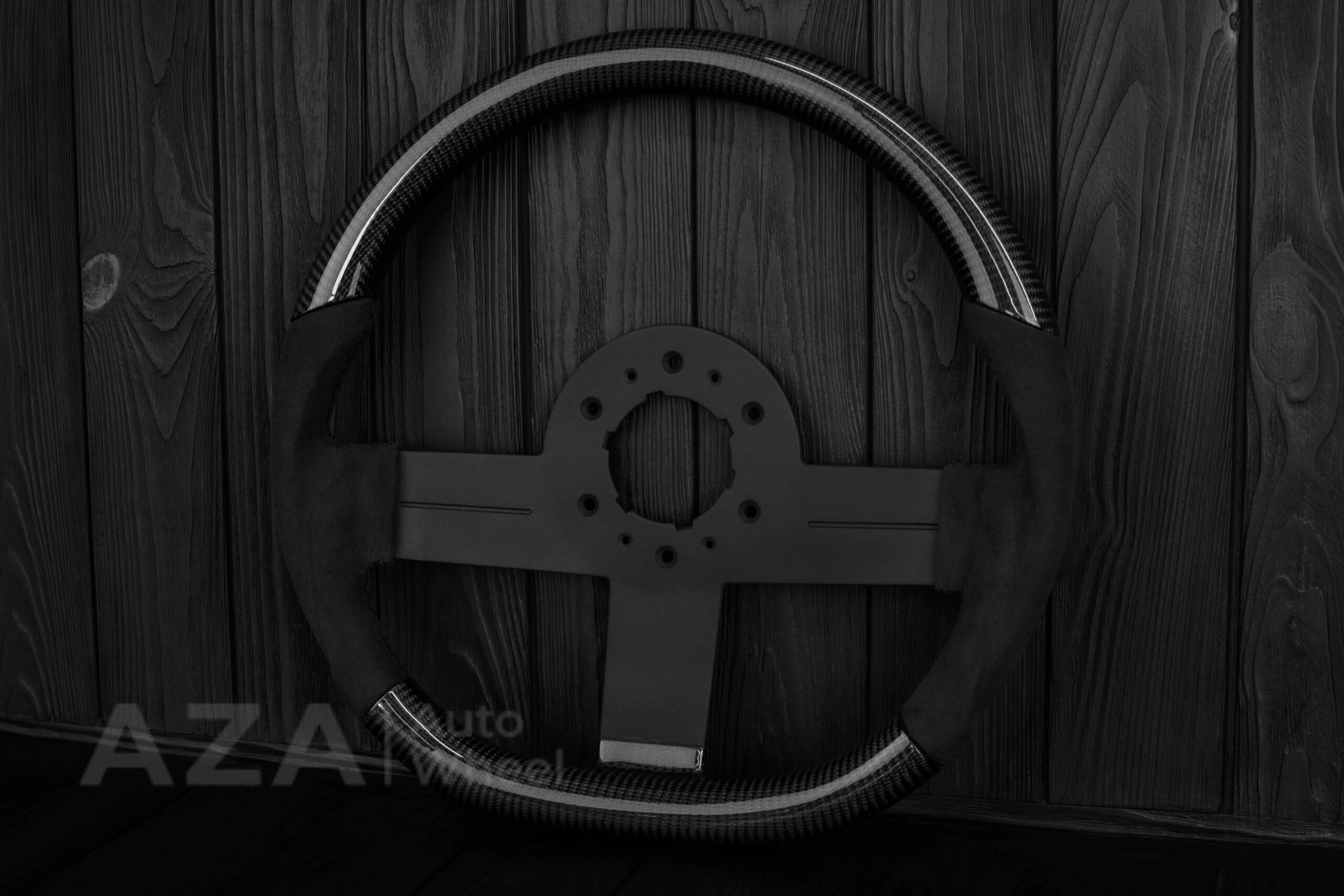 Steering wheel Chevrolet Camaro Iroc Z28 Berlinetta 1982-89 Custom flat bottom Carbon fiber/Alcantara - Image 3