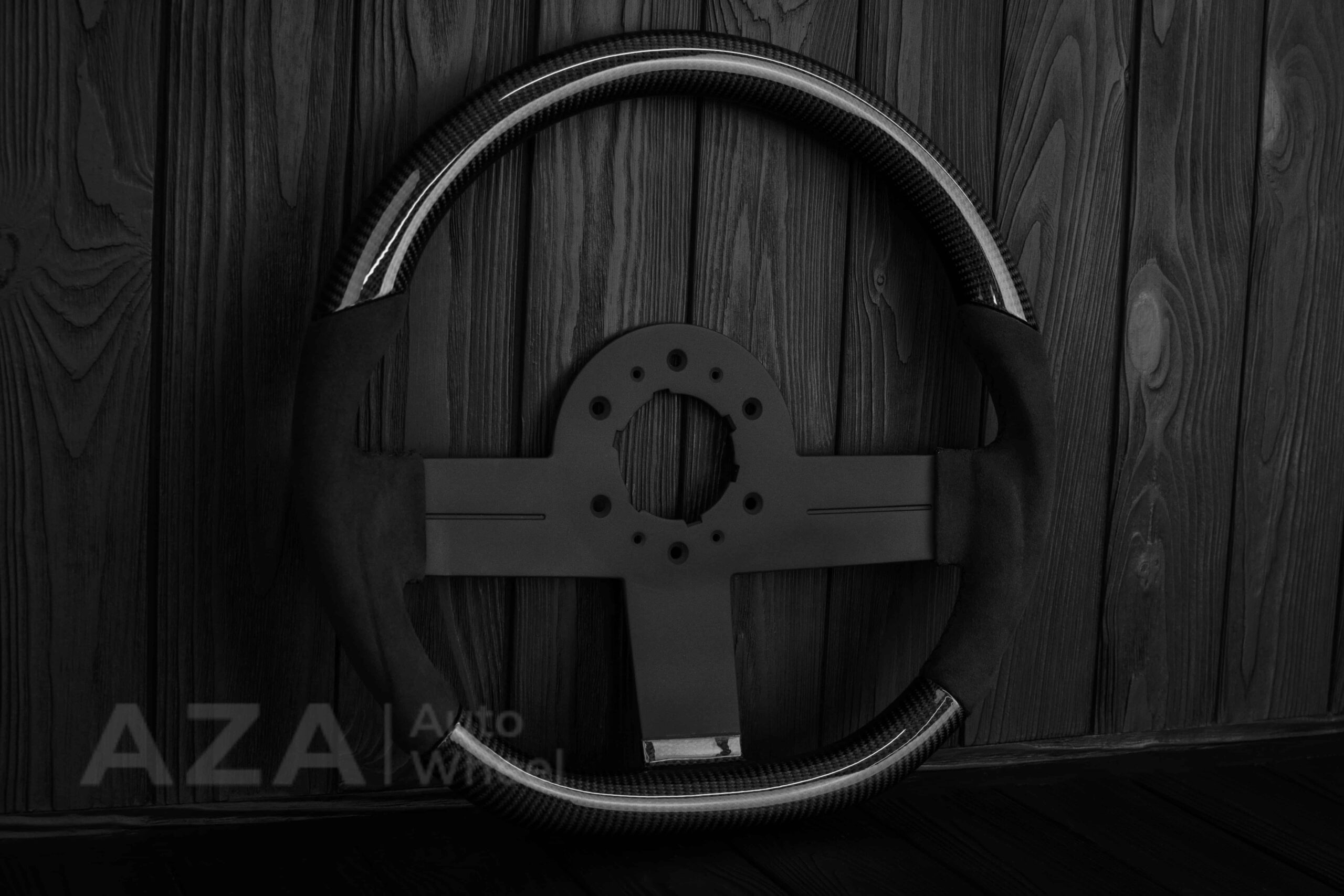 Steering wheel Chevrolet Camaro Iroc Z28 Berlinetta 1982-89 Custom flat bottom Carbon fiber/Alcantara - Image 4