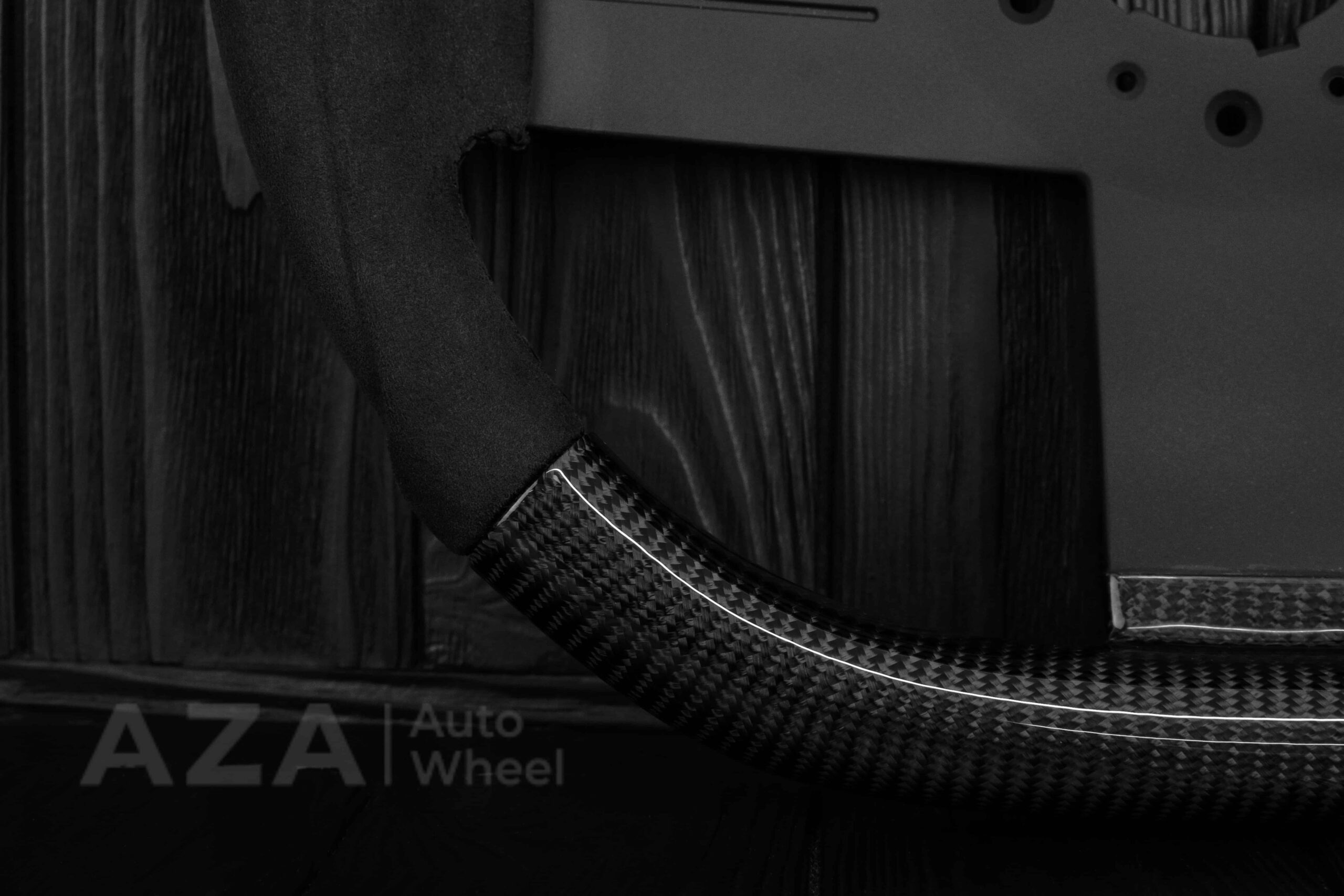 Steering wheel Chevrolet Camaro Iroc Z28 Berlinetta 1982-89 Custom flat bottom Carbon fiber/Alcantara - Image 7