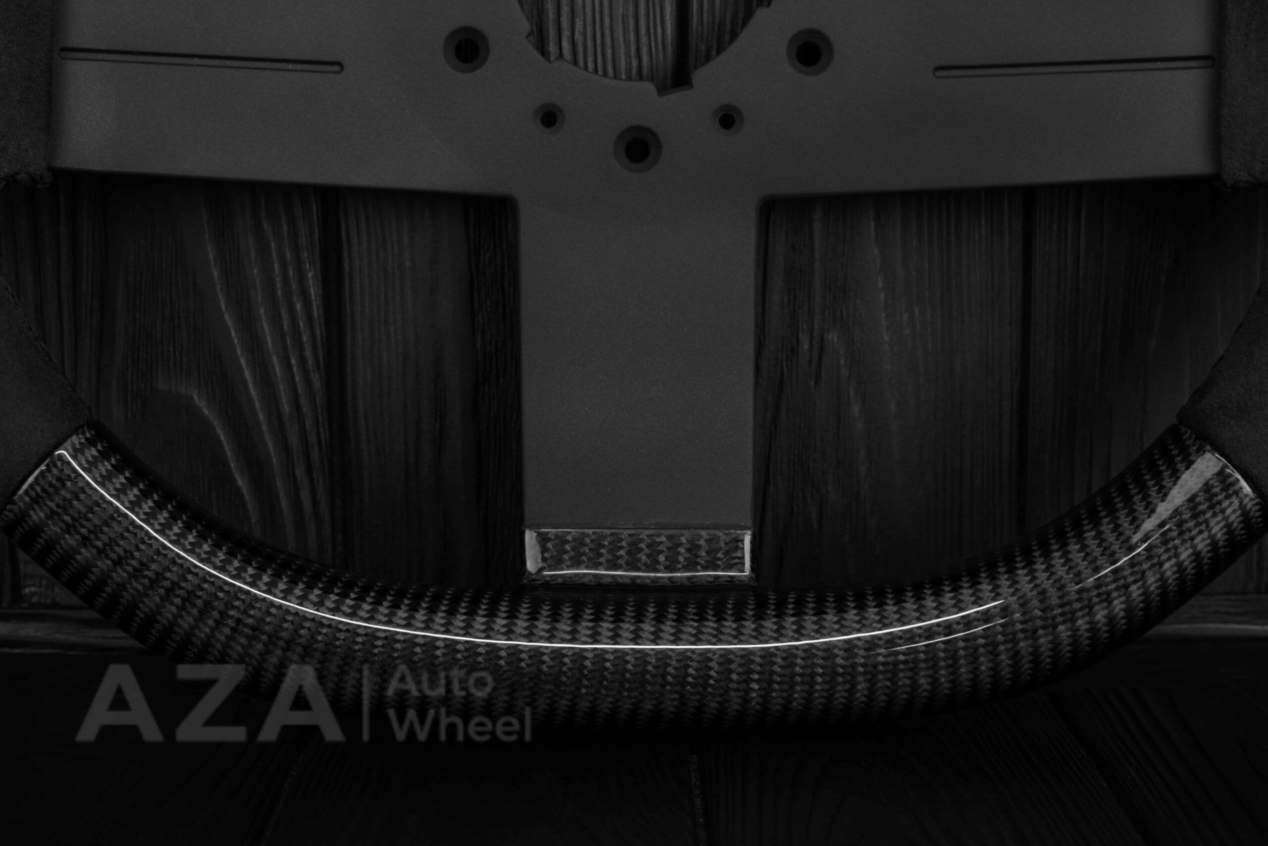 Steering wheel Chevrolet Camaro Iroc Z28 Berlinetta 1982-89 Custom flat bottom Carbon fiber/Alcantara - Image 9