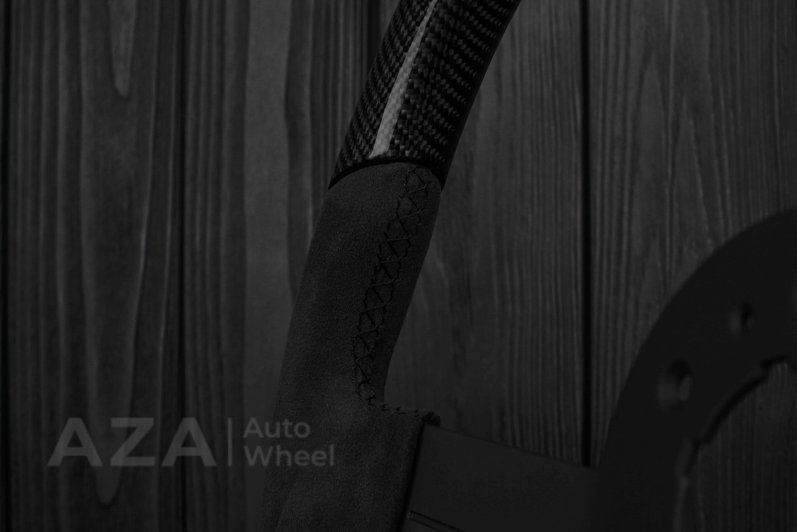 Steering wheel Chevrolet Camaro Iroc Z28 Berlinetta 1982-89 Custom flat bottom Carbon fiber/Alcantara - Image 11