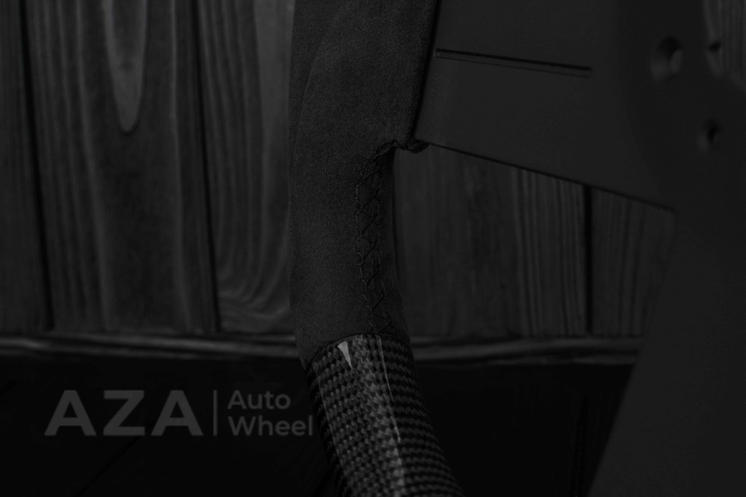 Steering wheel Chevrolet Camaro Iroc Z28 Berlinetta 1982-89 Custom flat bottom Carbon fiber/Alcantara - Image 12