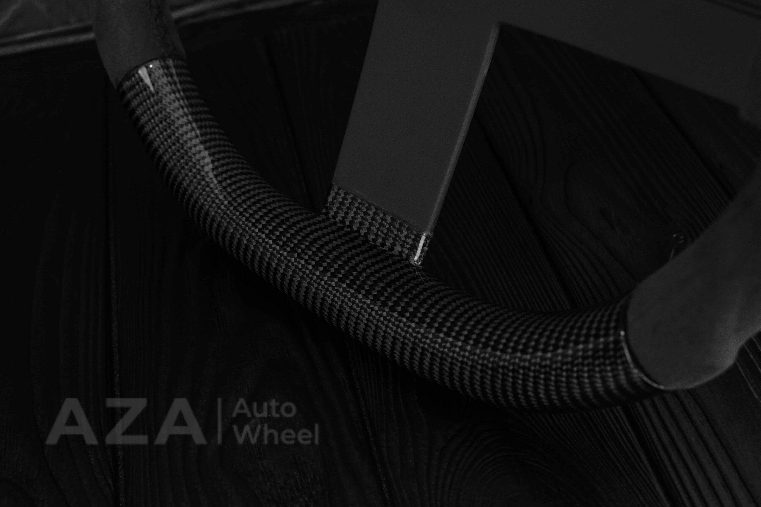 Steering wheel Chevrolet Camaro Iroc Z28 Berlinetta 1982-89 Custom flat bottom Carbon fiber/Alcantara - Image 13