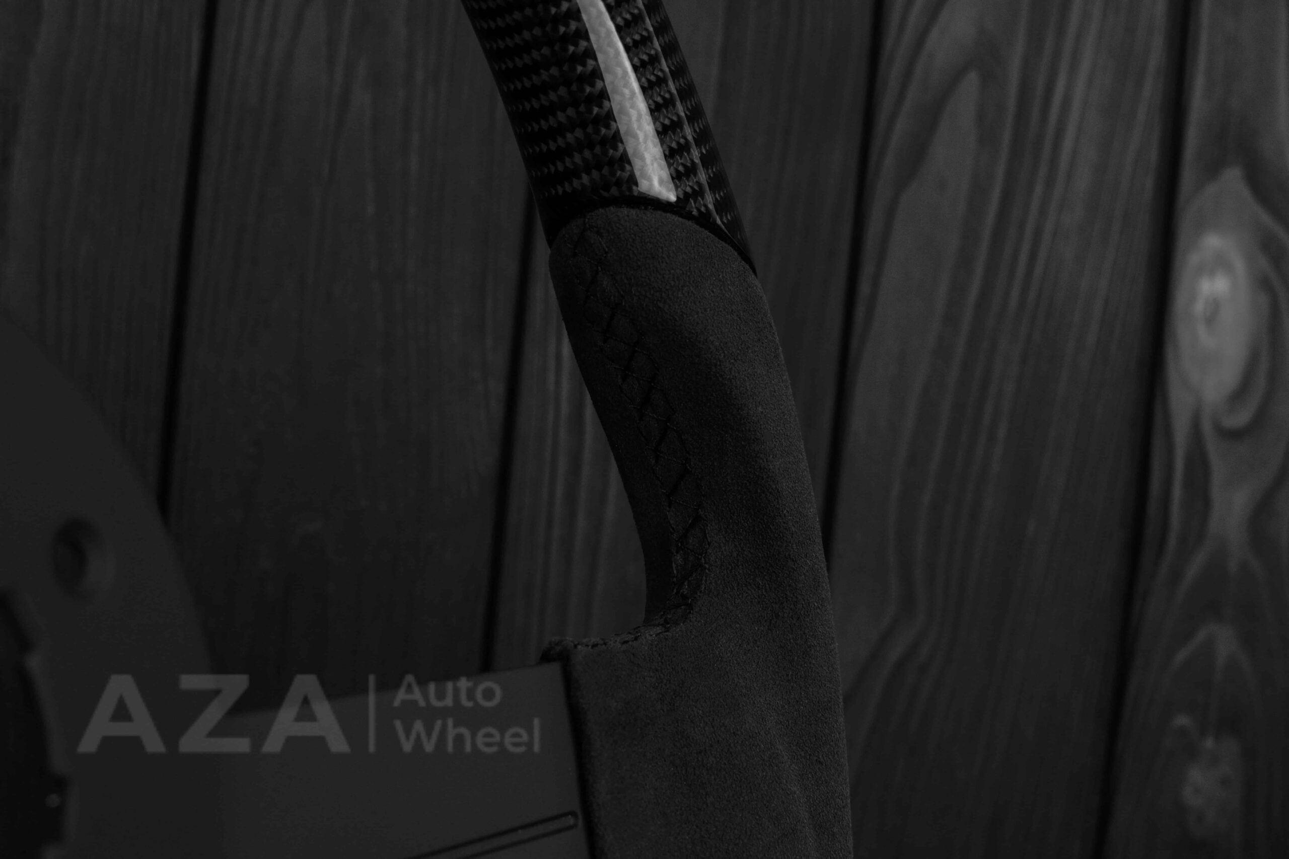 Steering wheel Chevrolet Camaro Iroc Z28 Berlinetta 1982-89 Custom flat bottom Carbon fiber/Alcantara - Image 15