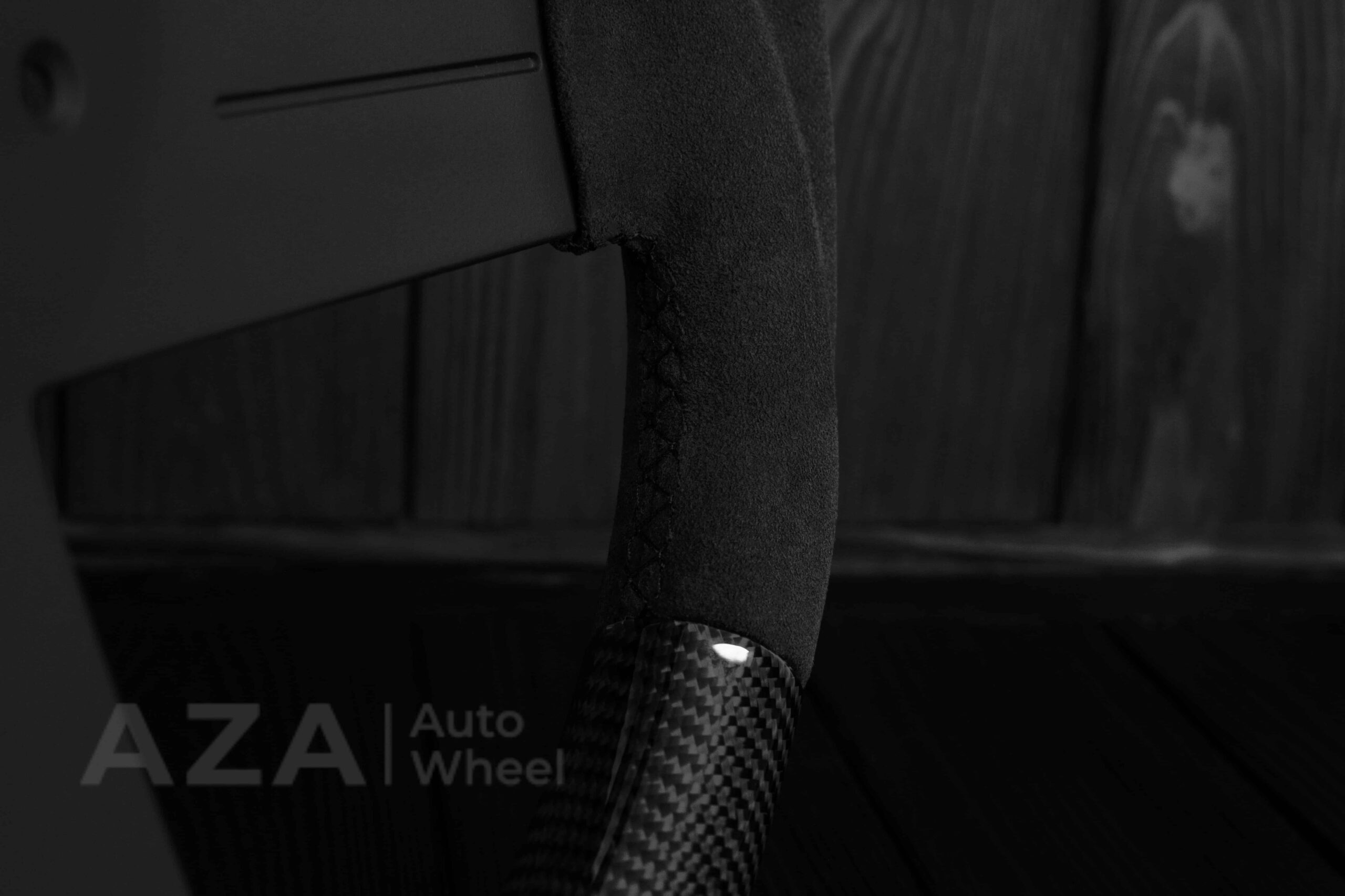 Steering wheel Chevrolet Camaro Iroc Z28 Berlinetta 1982-89 Custom flat bottom Carbon fiber/Alcantara - Image 16