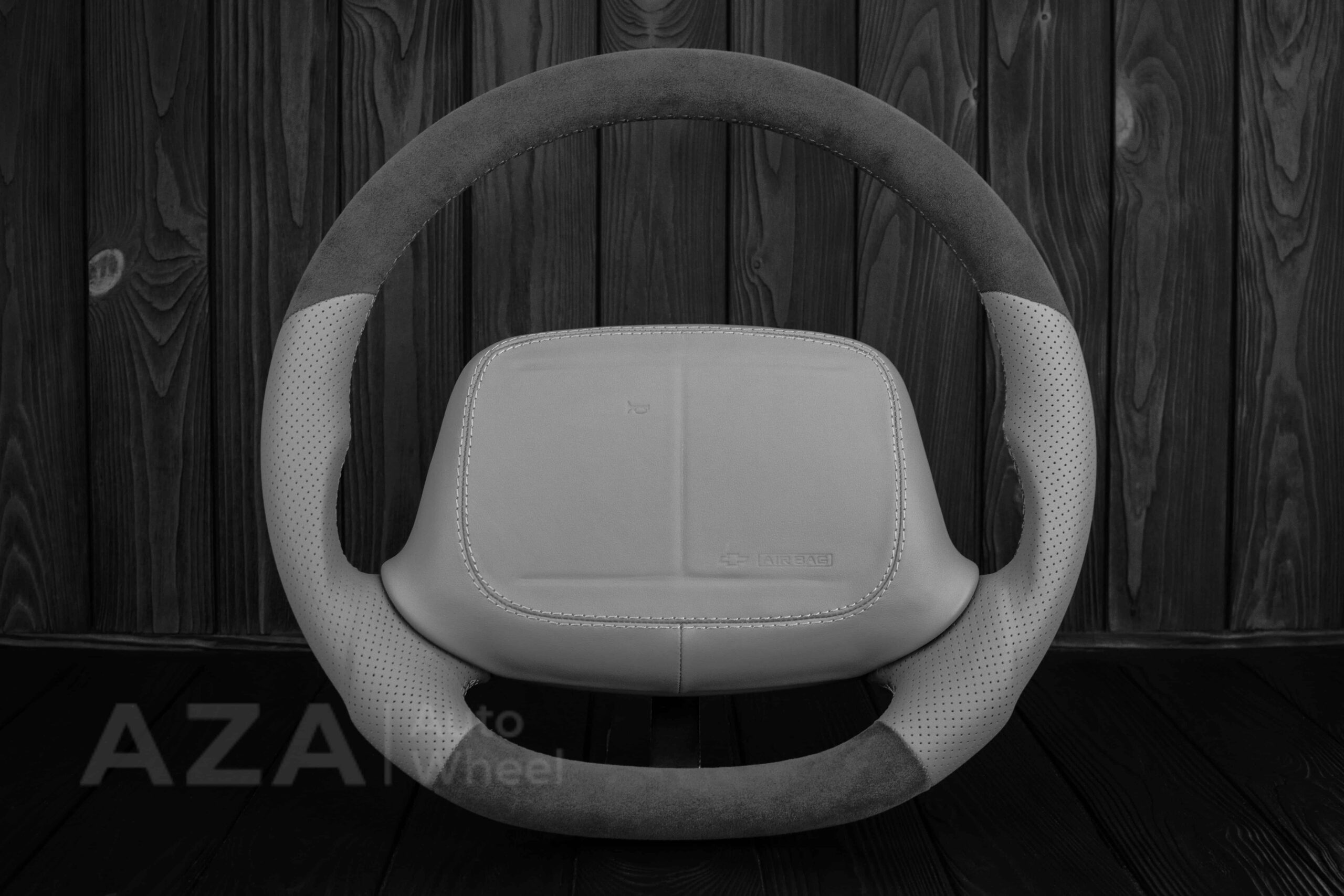 Steering wheel Chevrolet IMPALA SS/CAPRICE SS 1994-1996 Custom Alcantara/GRAY LEATHER/Cover