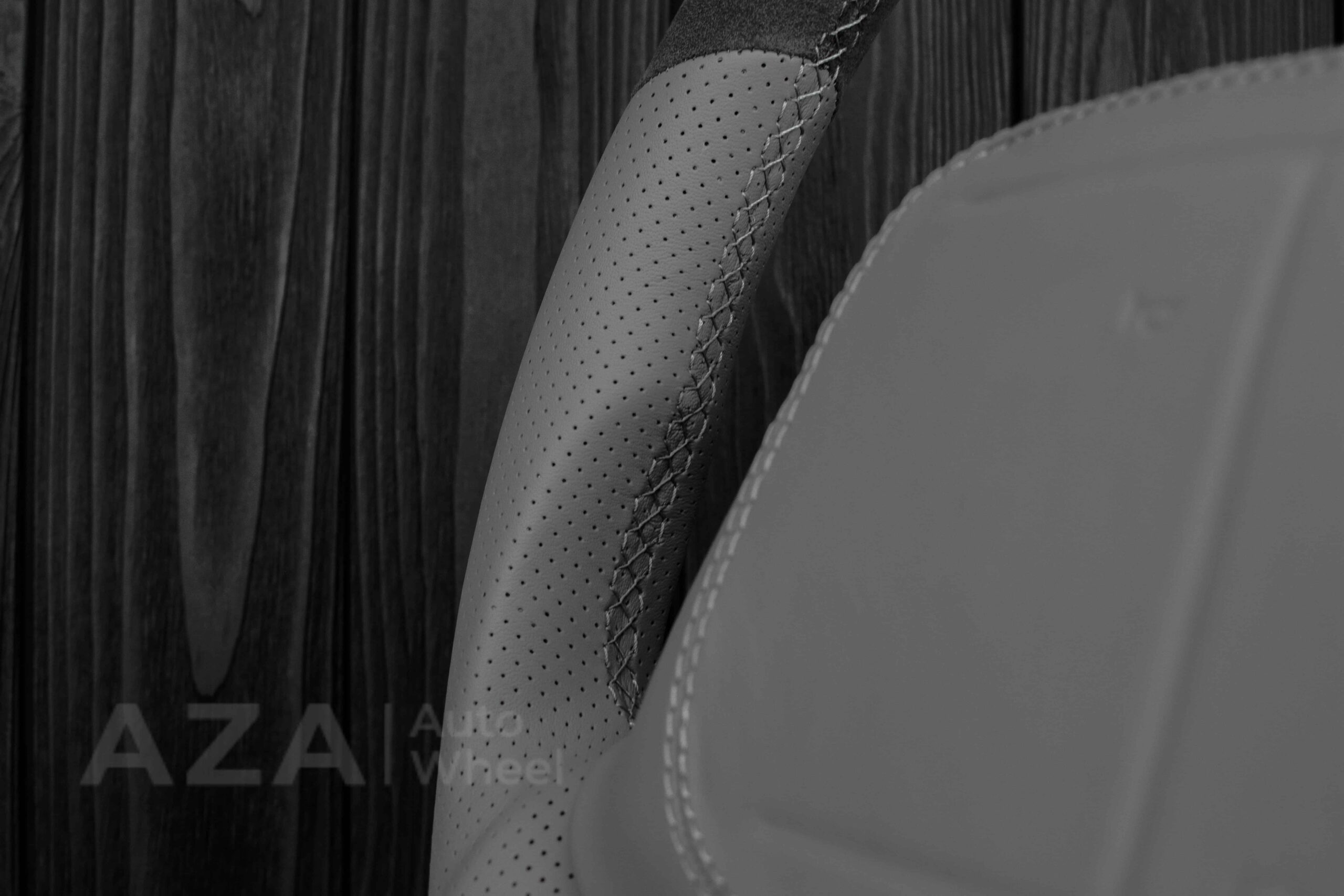 Steering wheel Chevrolet IMPALA SS/CAPRICE SS 1994-1996 Custom Alcantara/GRAY LEATHER/Cover - Image 16