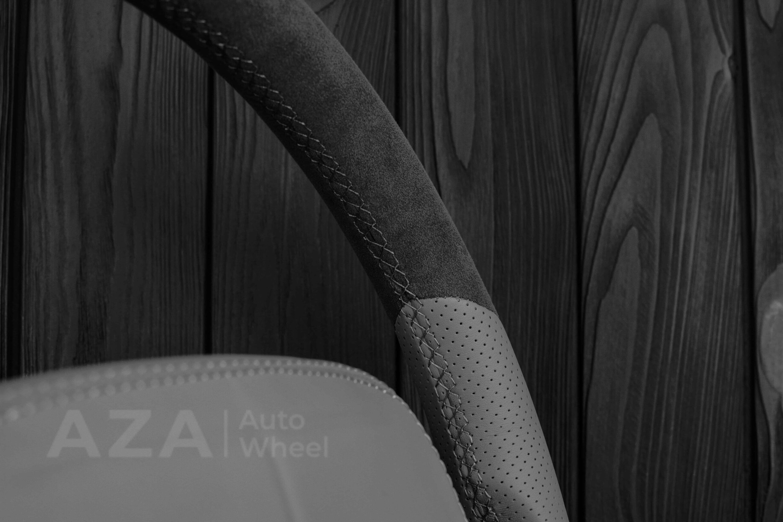 Steering wheel Chevrolet IMPALA SS/CAPRICE SS 1994-1996 Custom Alcantara/GRAY LEATHER/Cover - Image 17