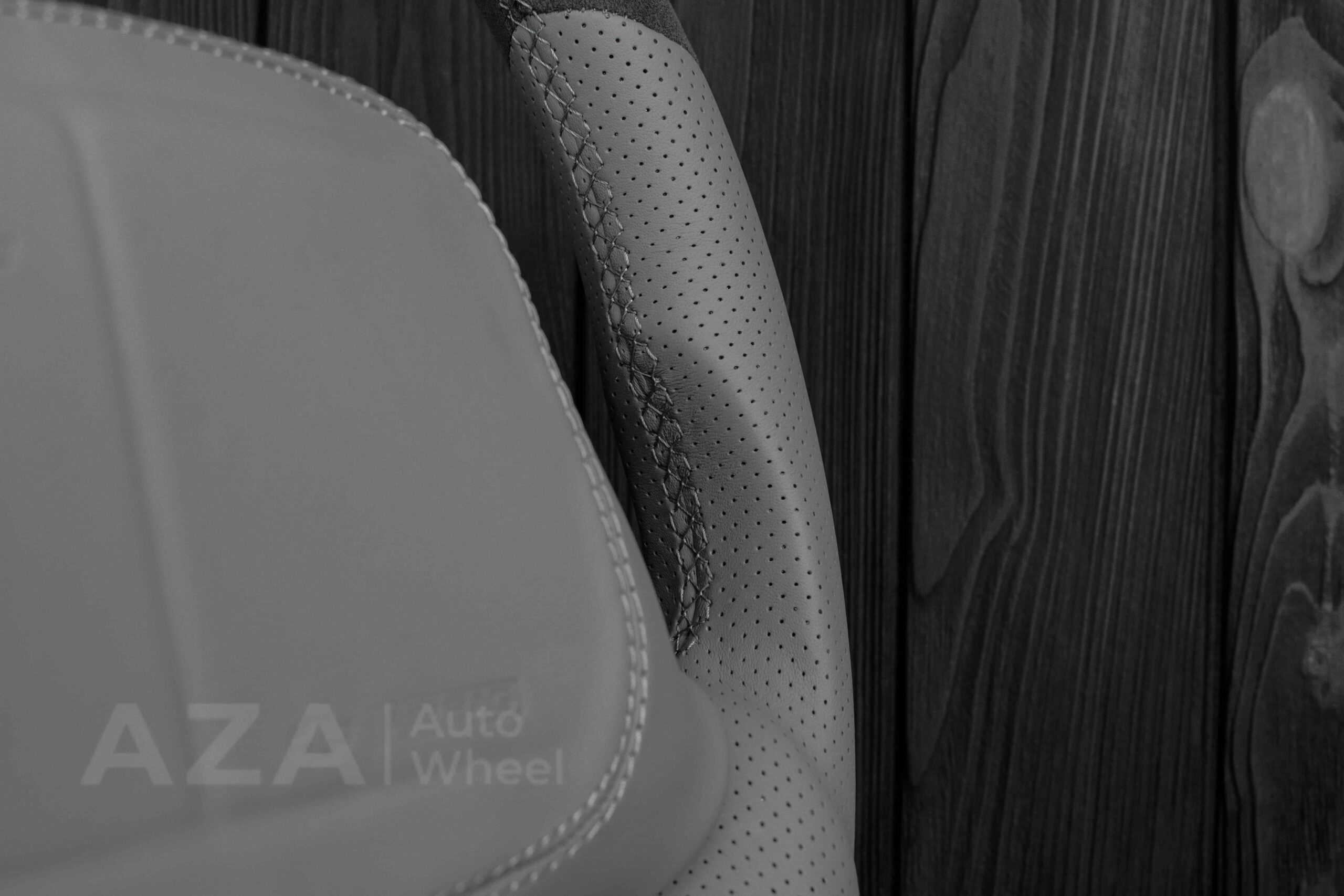 Steering wheel Chevrolet IMPALA SS/CAPRICE SS 1994-1996 Custom Alcantara/GRAY LEATHER/Cover - Image 18