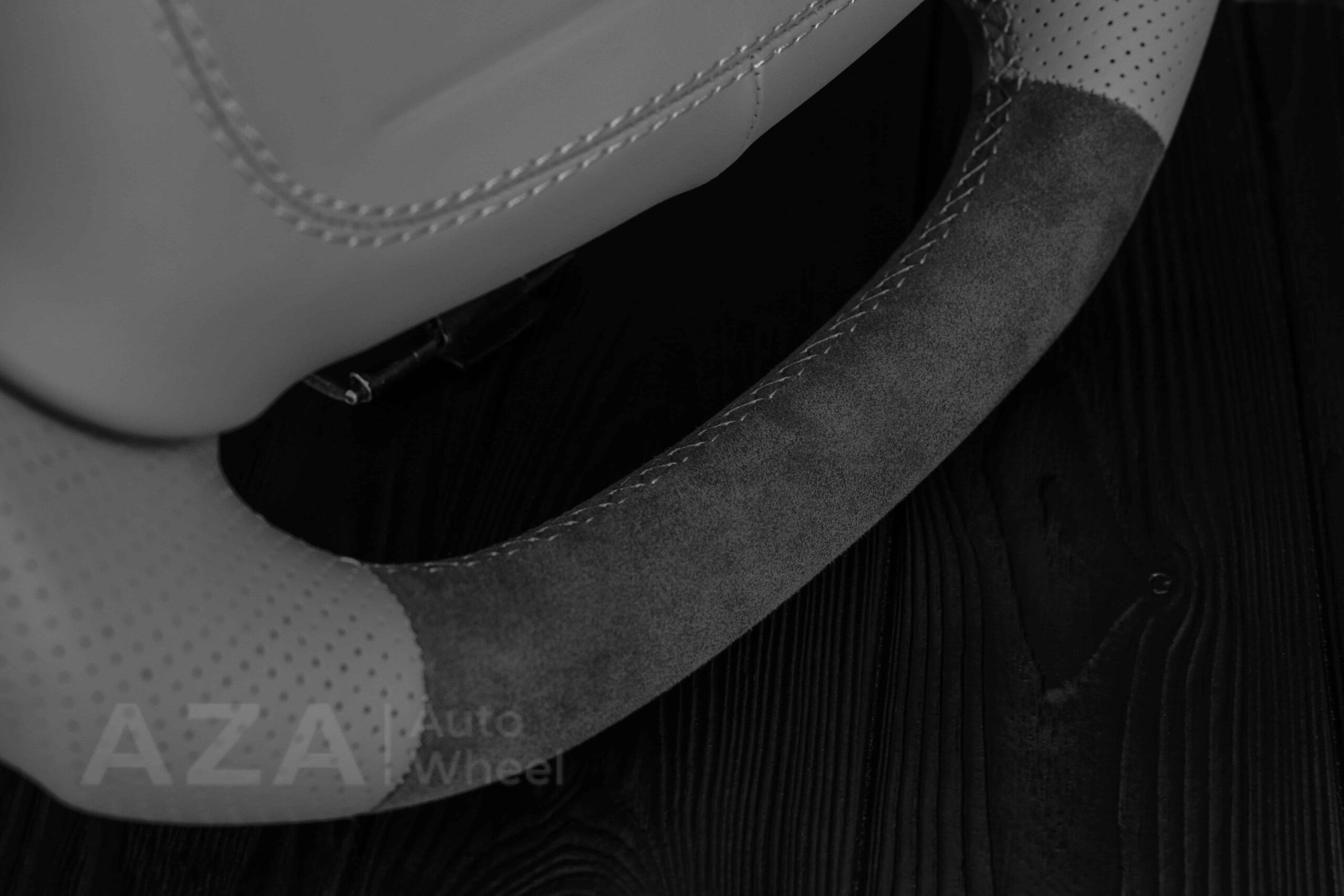 Steering wheel Chevrolet IMPALA SS/CAPRICE SS 1994-1996 Custom Alcantara/GRAY LEATHER/Cover - Image 19