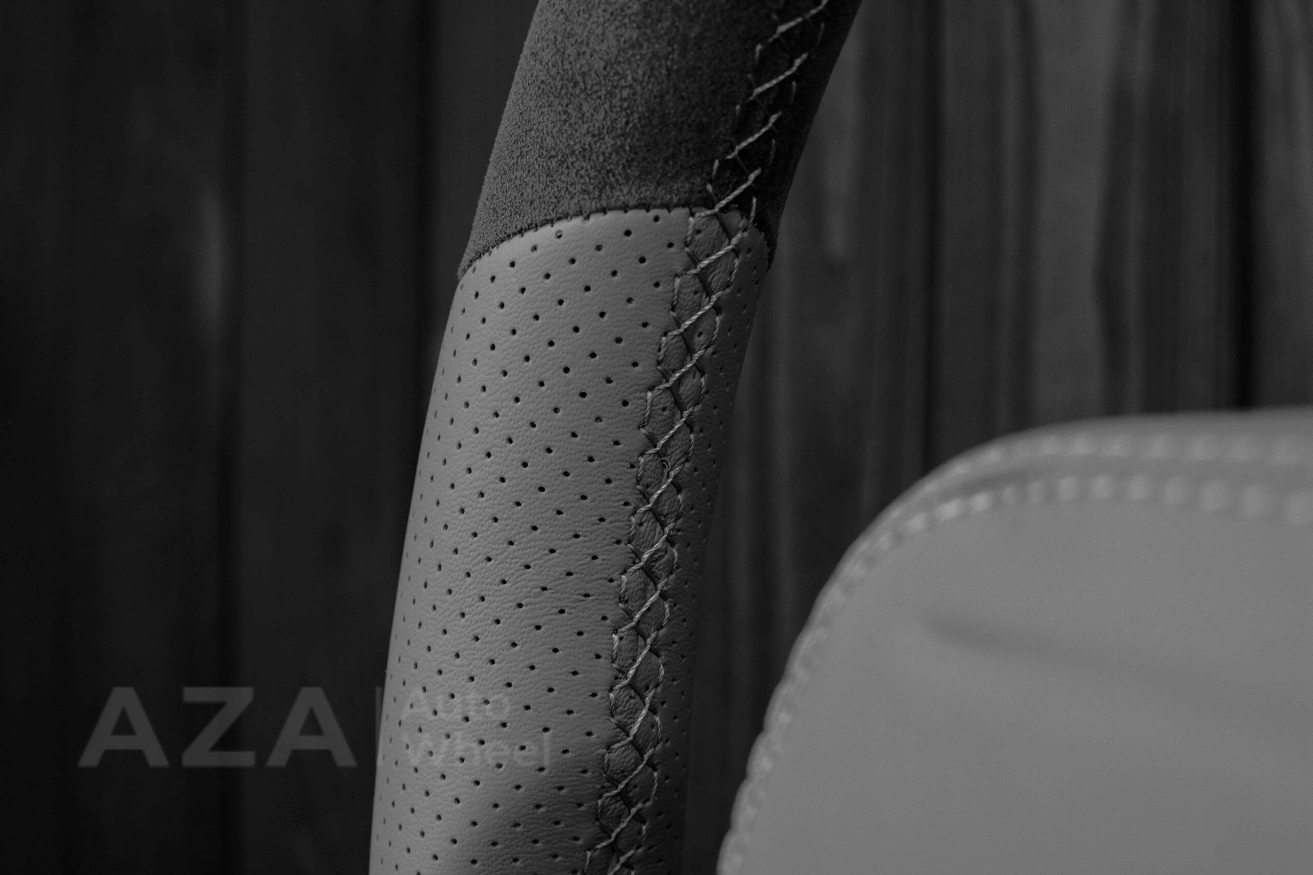 Steering wheel Chevrolet IMPALA SS/CAPRICE SS 1994-1996 Custom Alcantara/GRAY LEATHER/Cover - Image 21