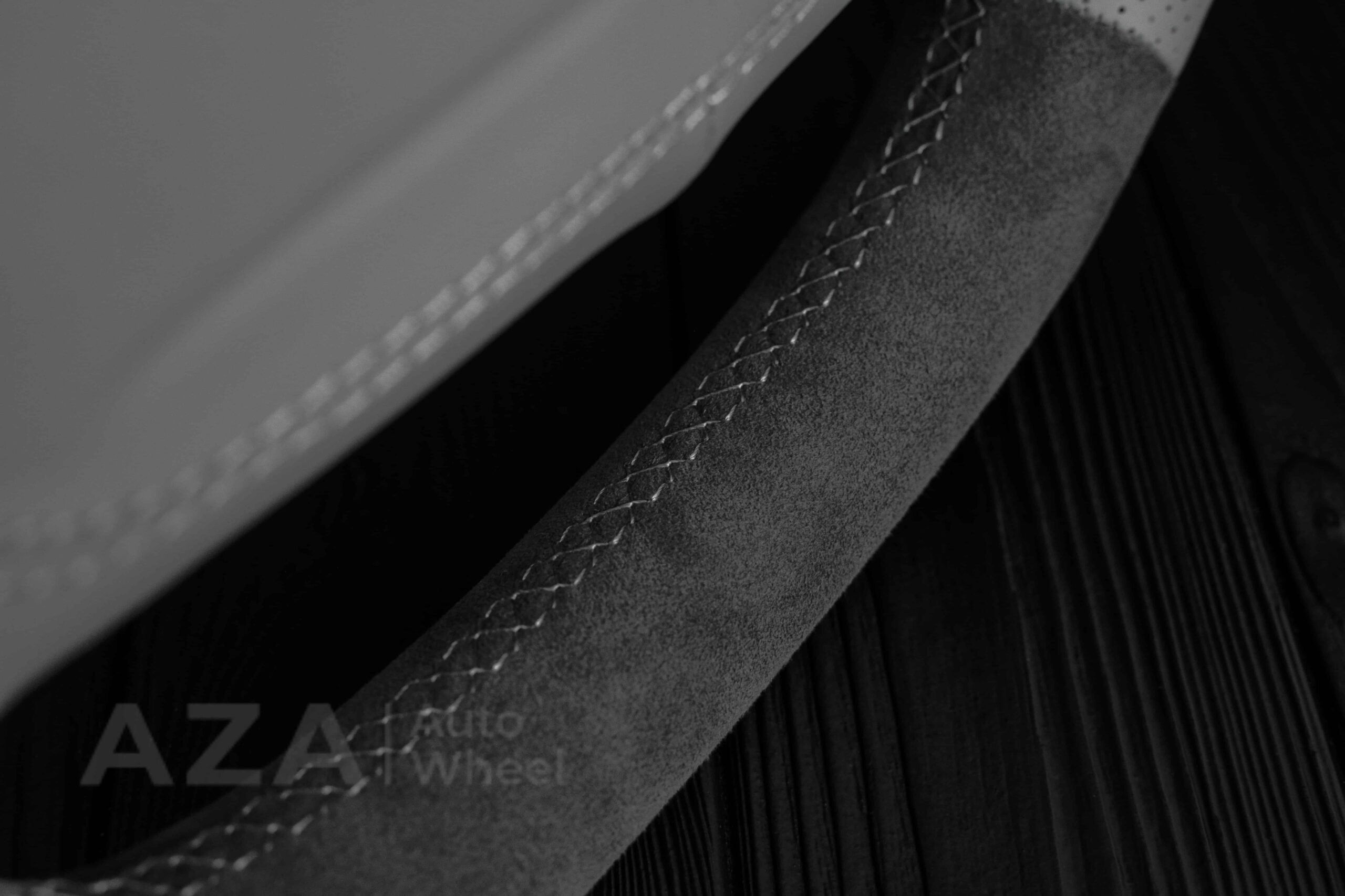 Steering wheel Chevrolet IMPALA SS/CAPRICE SS 1994-1996 Custom Alcantara/GRAY LEATHER/Cover - Image 23