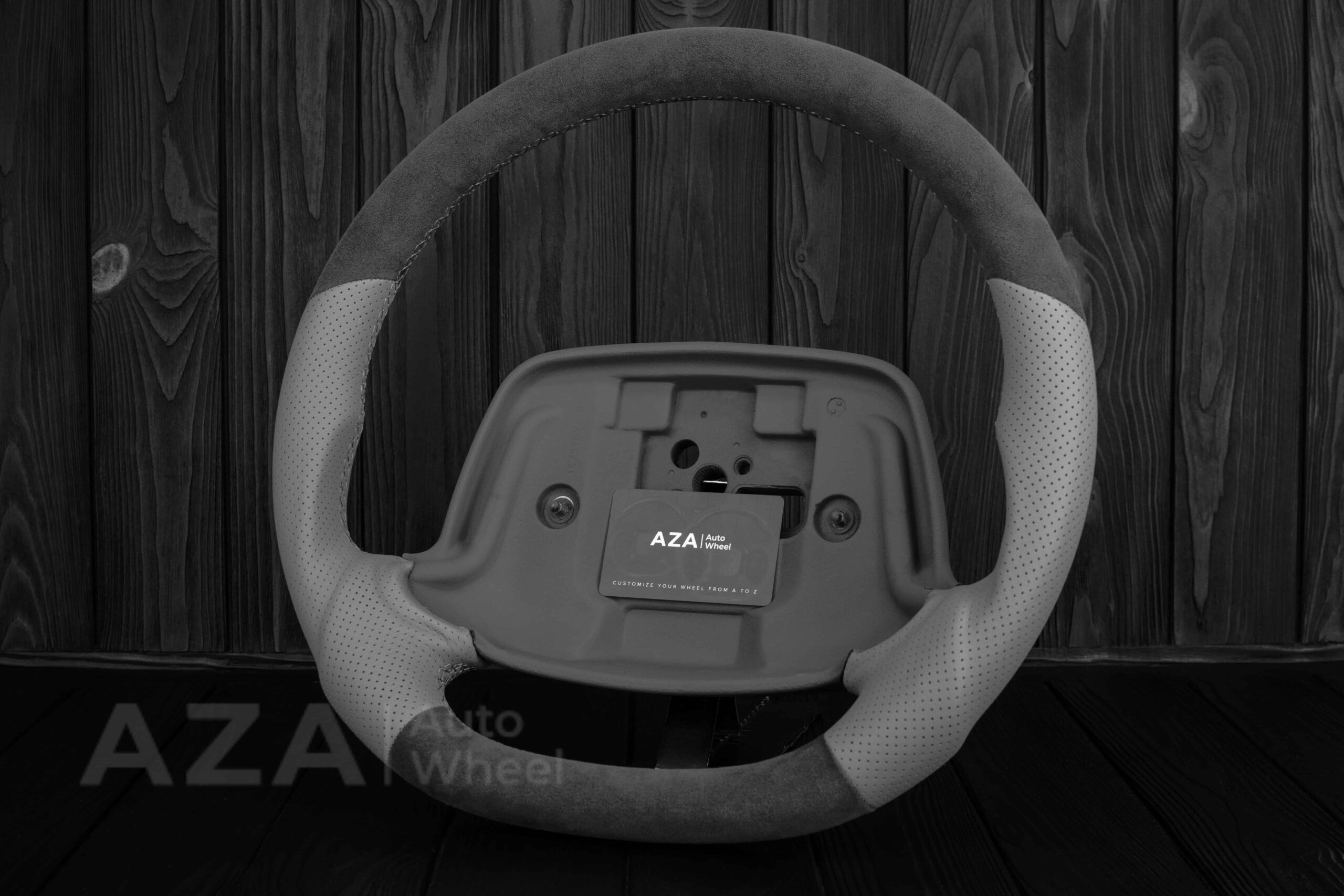 Steering wheel Chevrolet IMPALA SS/CAPRICE SS 1994-1996 Custom Alcantara/GRAY LEATHER/Cover - Image 27