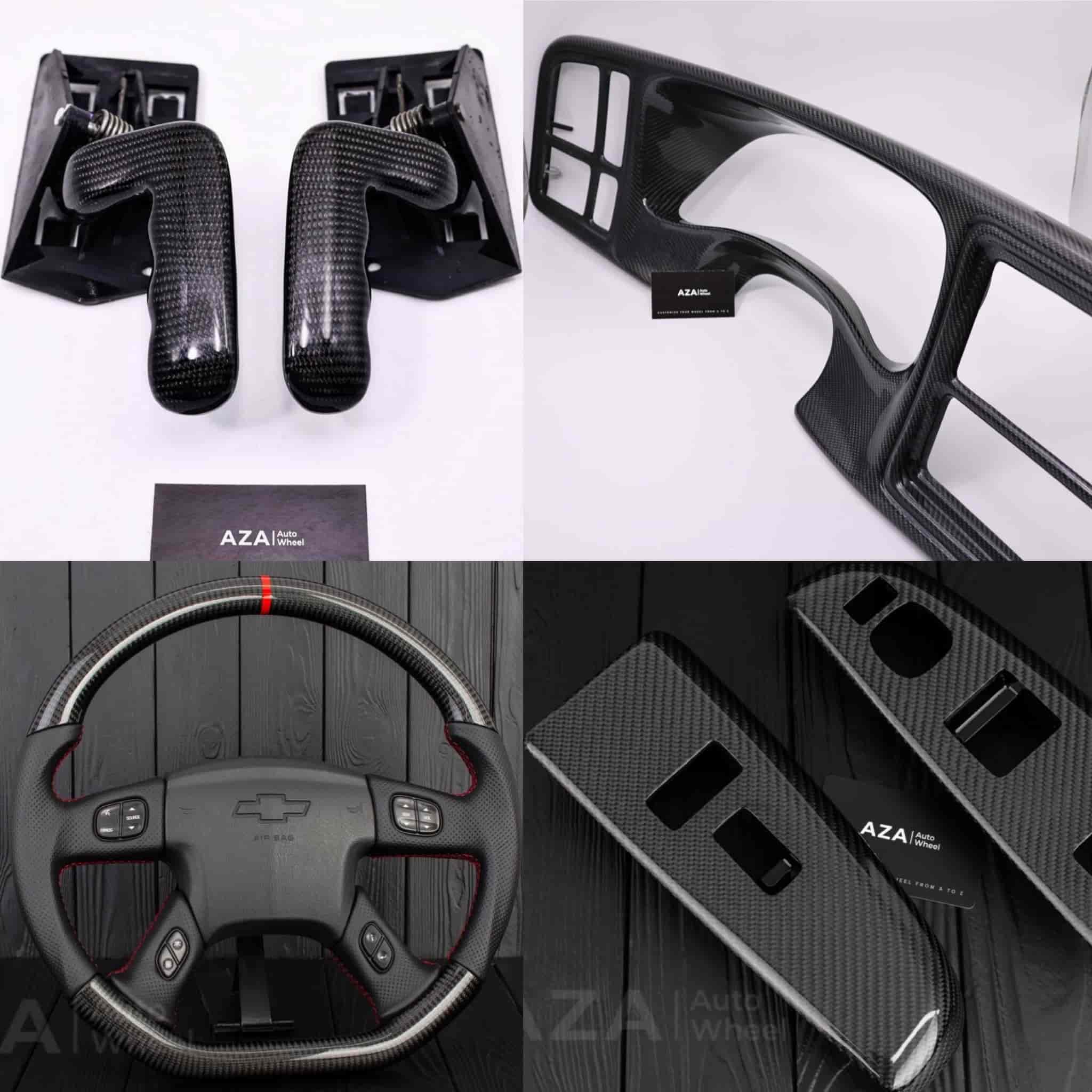 2003-2007* Silverado Sierra Carbon fiber interior Combo Kit #1