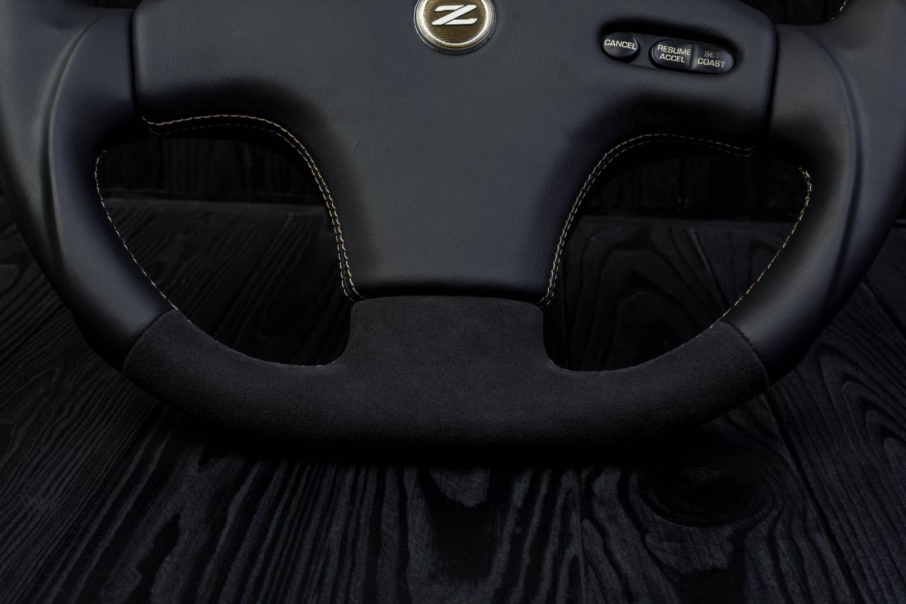 Steering wheel Nissan 300zx z32 1990-1996 Napa/Alcantara/Beige stripe (can be any color) - Image 12