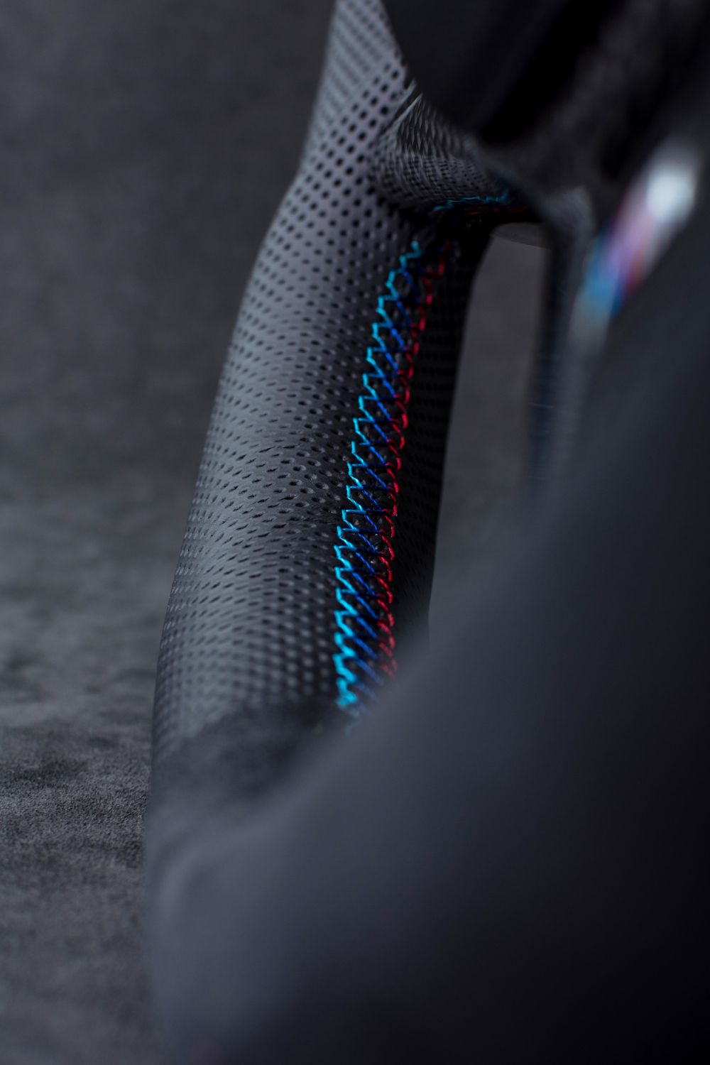 Steering wheel BMW E6X Paddle SMG Sport Carbon fiber/Alcantara/Perforated leather/Red stripe - Image 7
