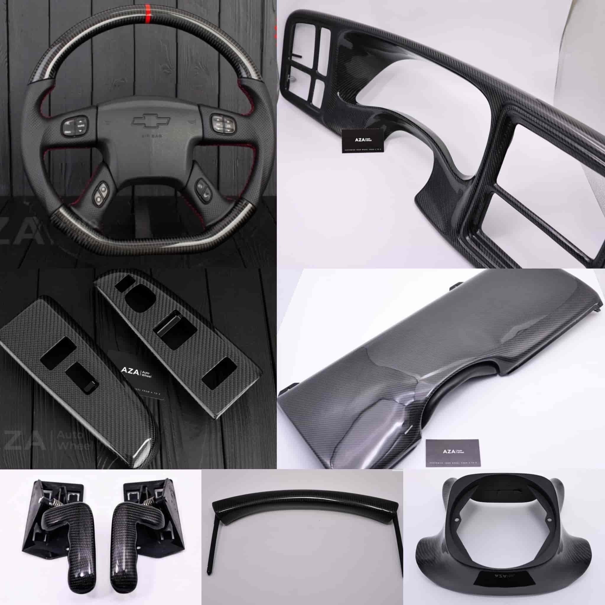 2003-2007* Silverado Sierra Carbon fiber interior Combo Kit #2