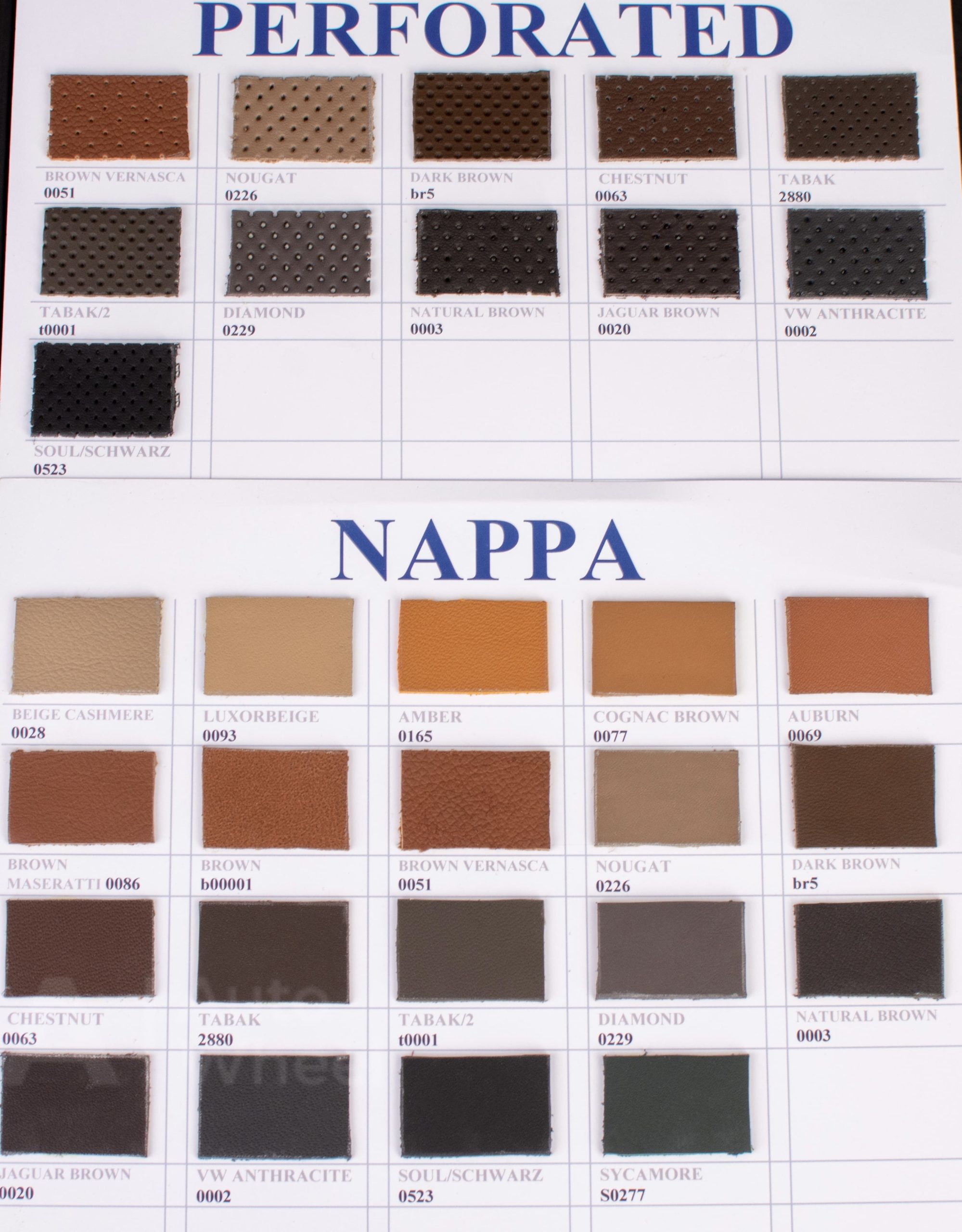 Leather/Thread Color Samples to Elevate Design - Azaautowheel