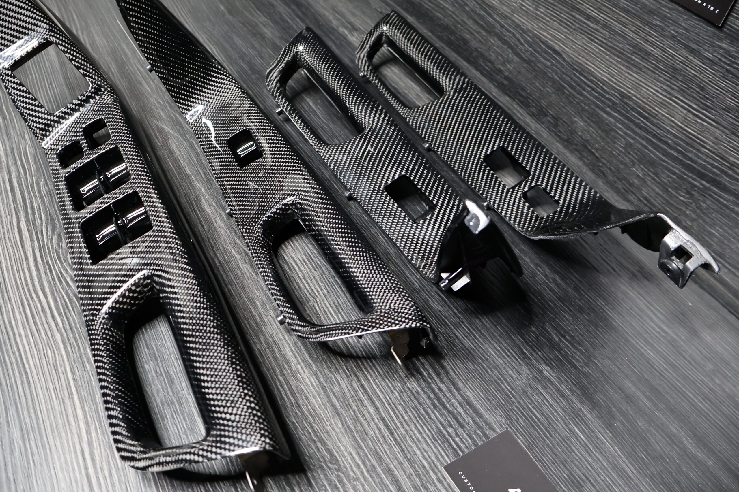 Real Carbon Fiber Window Switch Trims For Mitsubishi Lancer EVO X MR 08-15 - Image 7