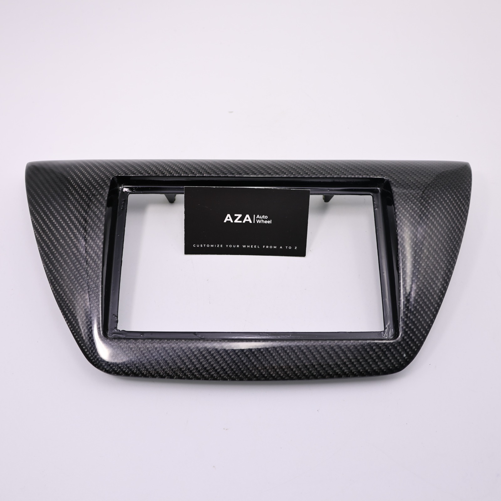 03-06 LANCER EVOLUTION 8 9 RADIO BEZEL OEM Carbon Fiber - Image 4