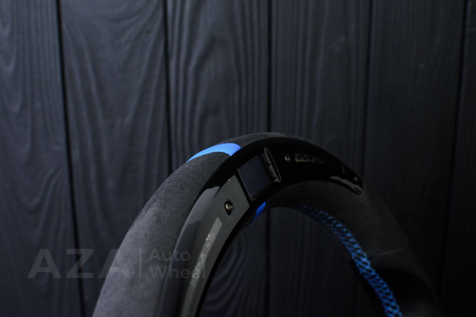Steering wheel BMW F2X/F3X/F4X Sport Carbon fiber trim/Alcantara/Napa/Led screen/Blue details (can be any color per request) - Image 10