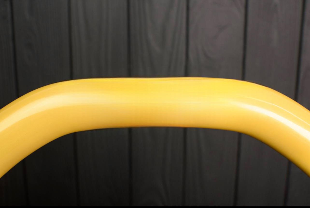 Steering wheel Plymouth/Chrysler Prowler Gloss yellow/Perforated leather/Silver stripe - Image 7