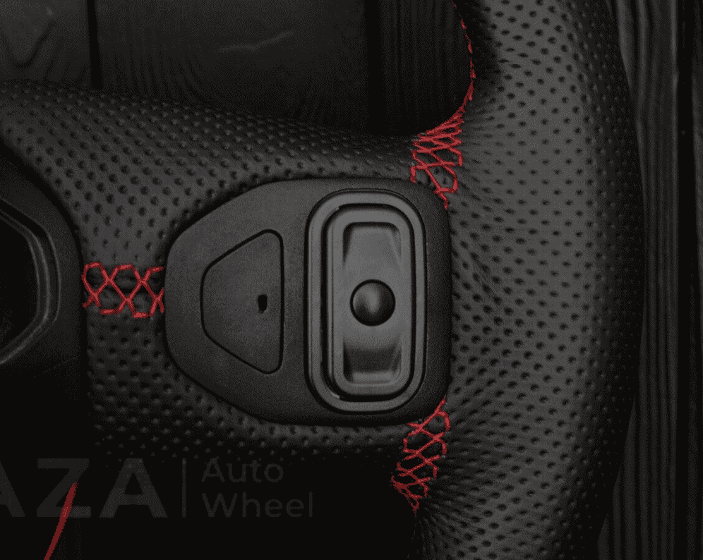 Steering wheel Jeep JL Wrangler 2018-2021 Napa/Perforated leather/Red stripe Carbon Fiber - Image 17