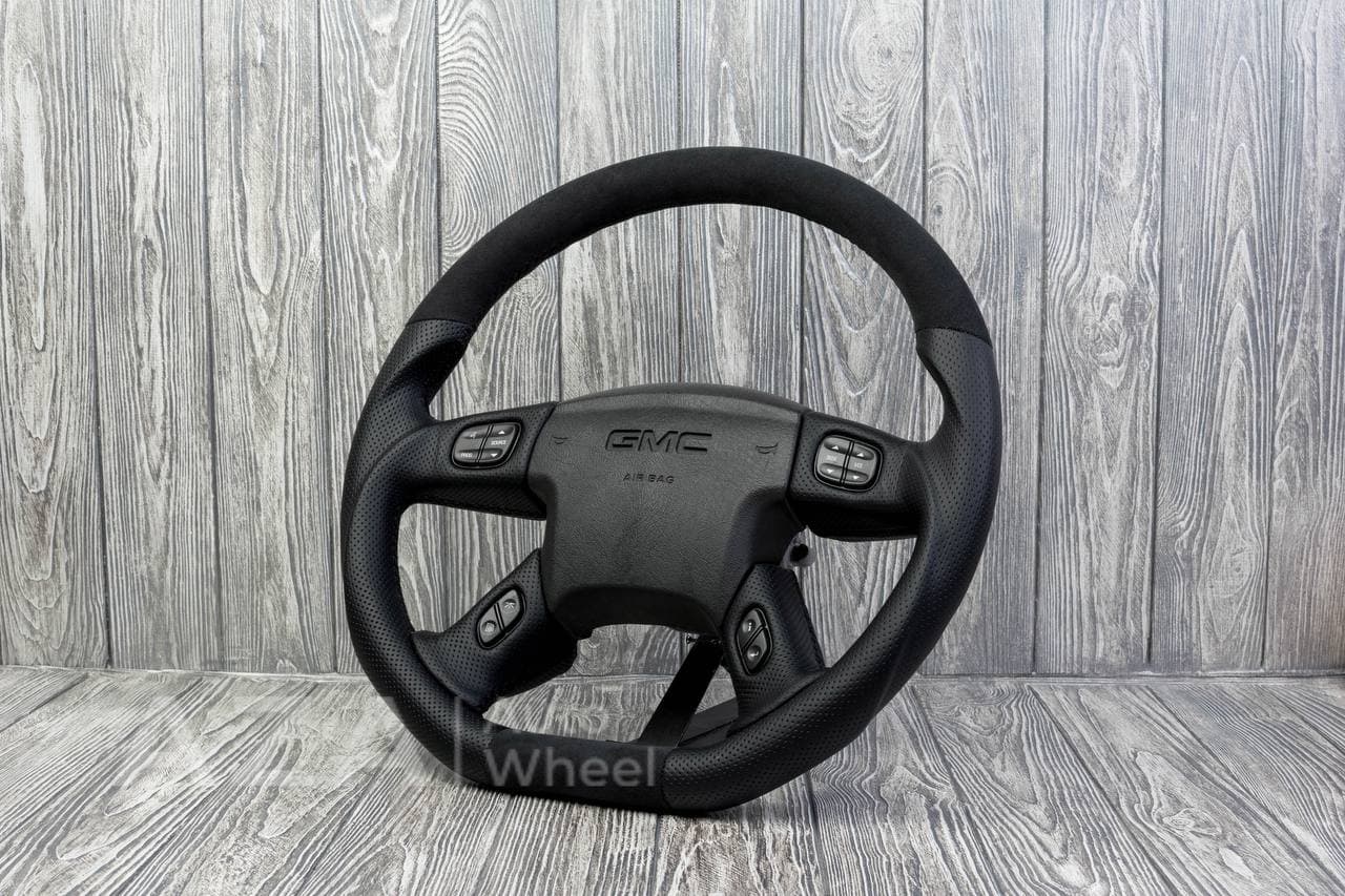 Steering wheel Silverado GMC, Hummer H2/H2/2001-2007 Alcantara/Perforated leather - Image 2