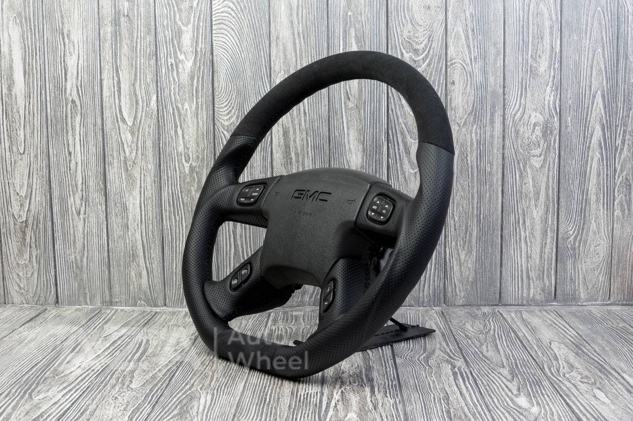 Steering wheel Silverado GMC, Hummer H2/H2/2001-2007 Alcantara/Perforated leather - Image 5