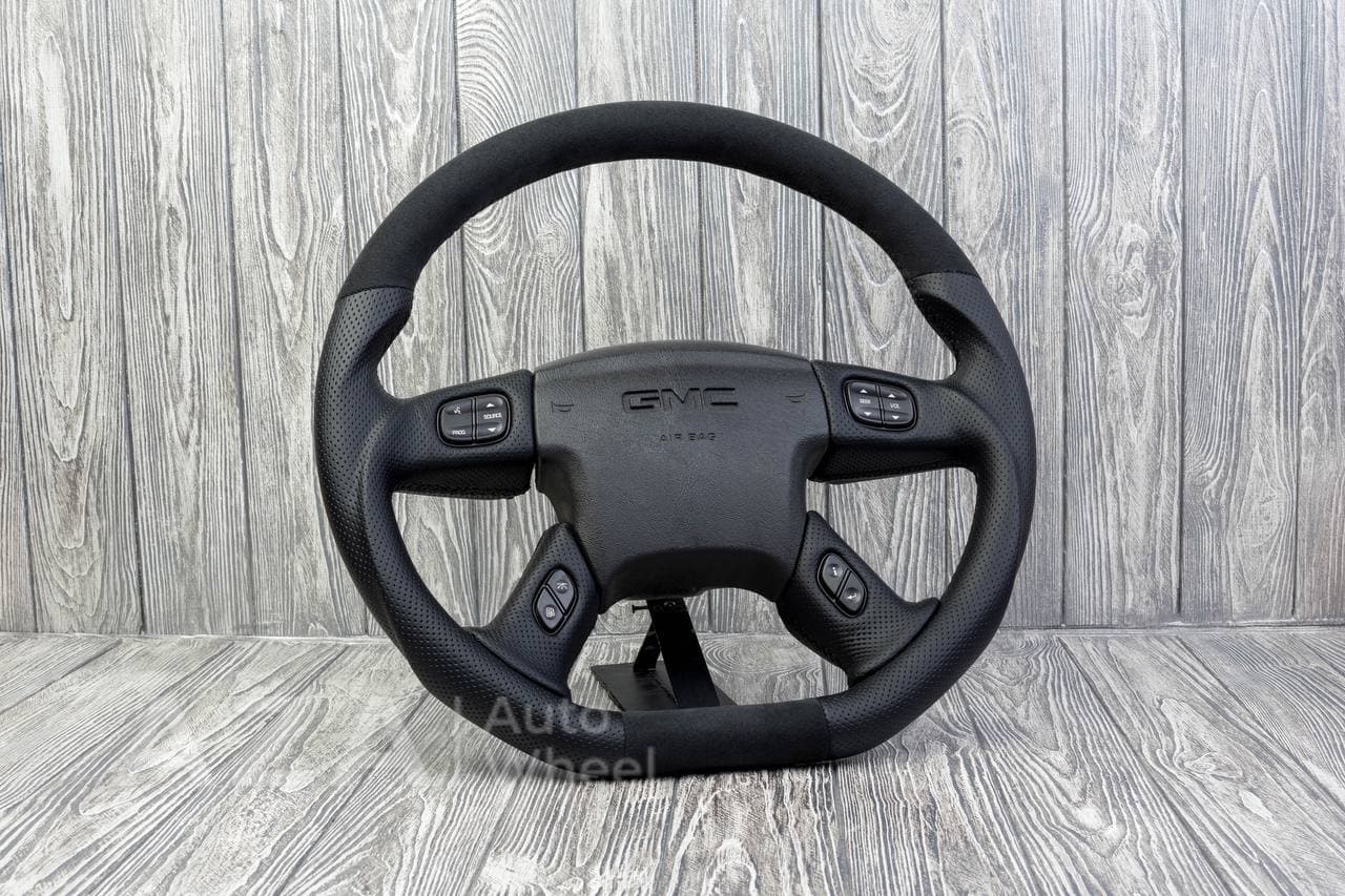 Steering wheel Silverado GMC, Hummer H2/H2/2001-2007 Alcantara/Perforated leather - Image 3