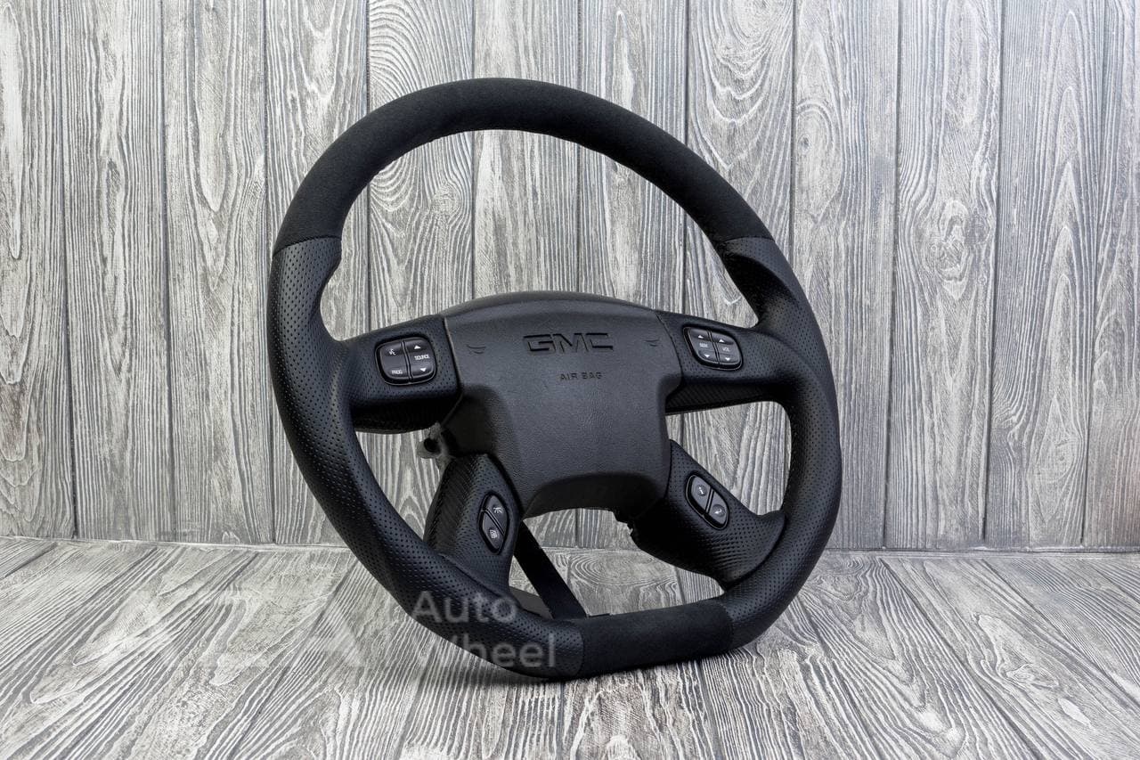 Steering wheel Silverado GMC, Hummer H2/H2/2001-2007 Alcantara/Perforated leather - Image 4