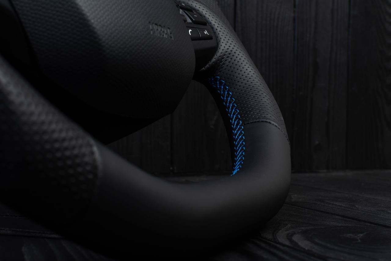 Steering wheel BMW i3 Napa/Perforated leather/Blue stripe - Image 9