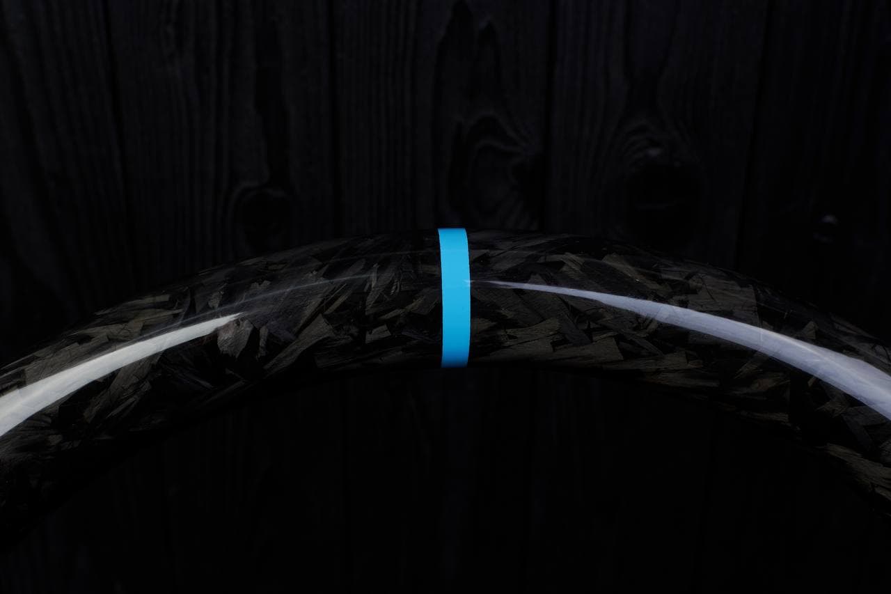 Steering wheel JEEP Wrangler JK Rubicon Sahara Patriot Compass 2011-2017 Carbon fiber/Alcantara/Blue stripe - Image 7