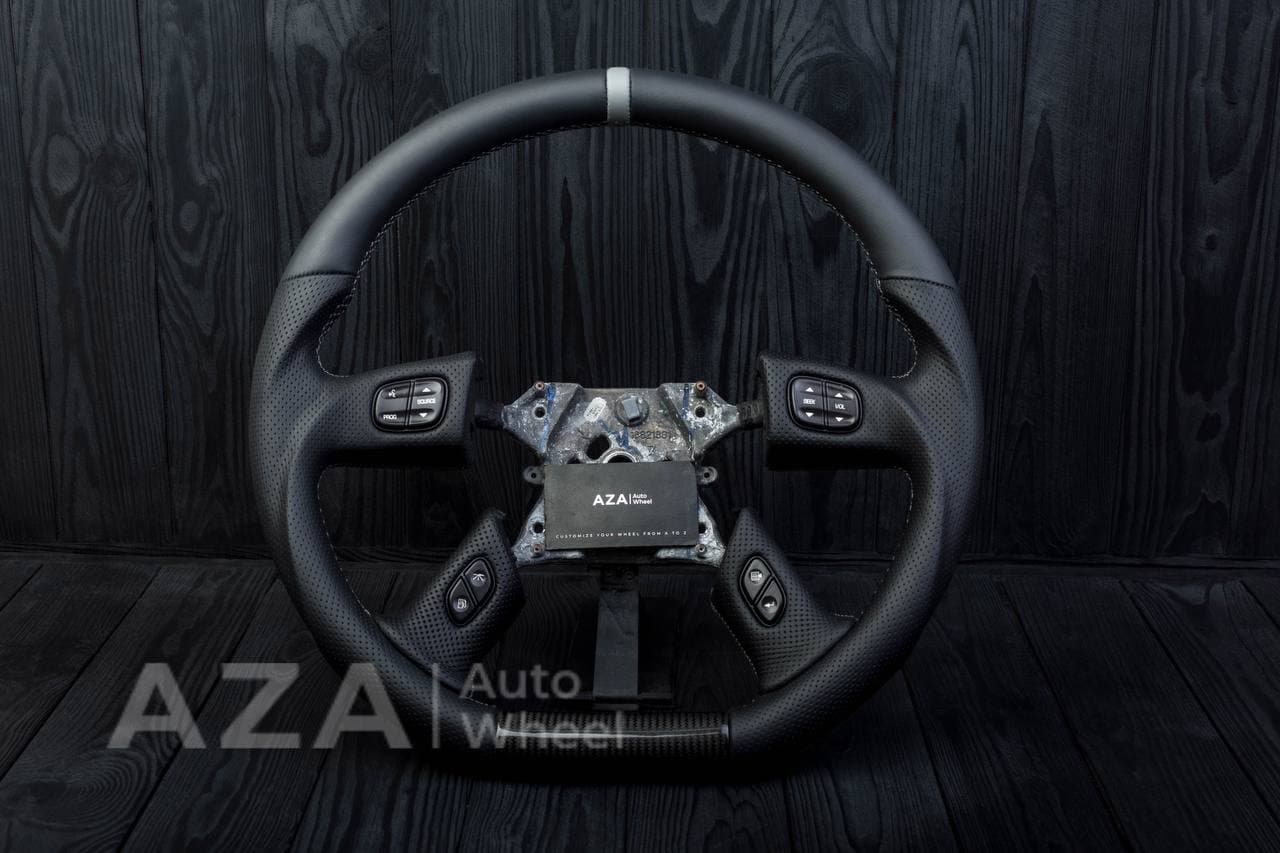 Steering wheel Silverado GMC, Hummer H2/2001-2007 Napa/Perforated leather/Grey stripe