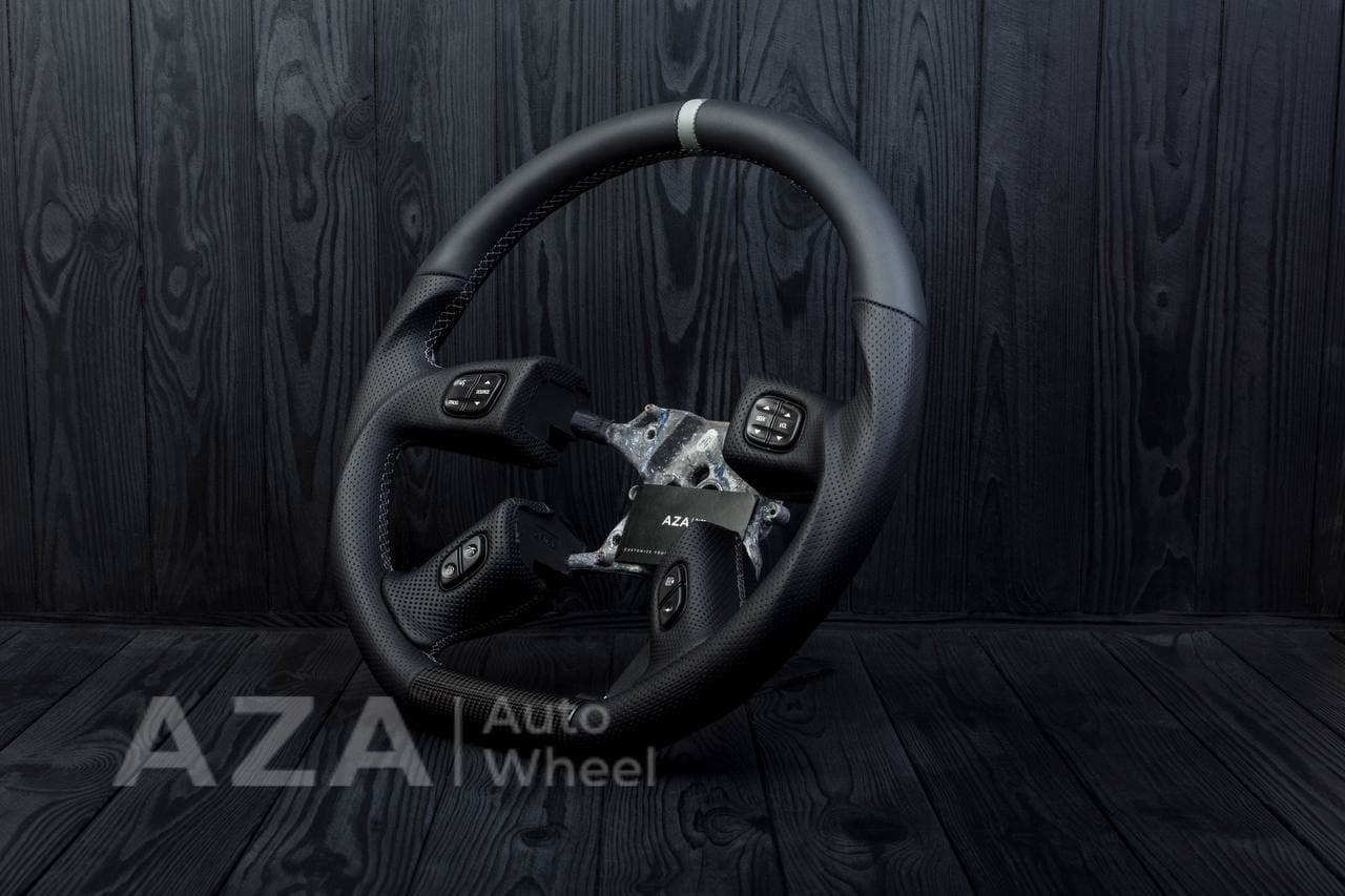 Steering wheel Silverado GMC, Hummer H2/2001-2007 Napa/Perforated leather/Grey stripe - Image 5