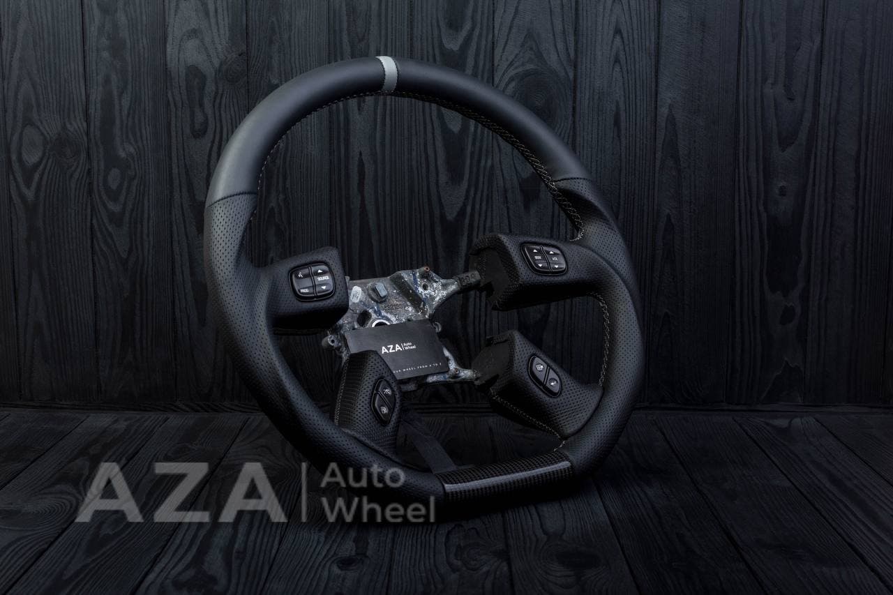 Steering wheel Silverado GMC, Hummer H2/2001-2007 Napa/Perforated leather/Grey stripe - Image 3