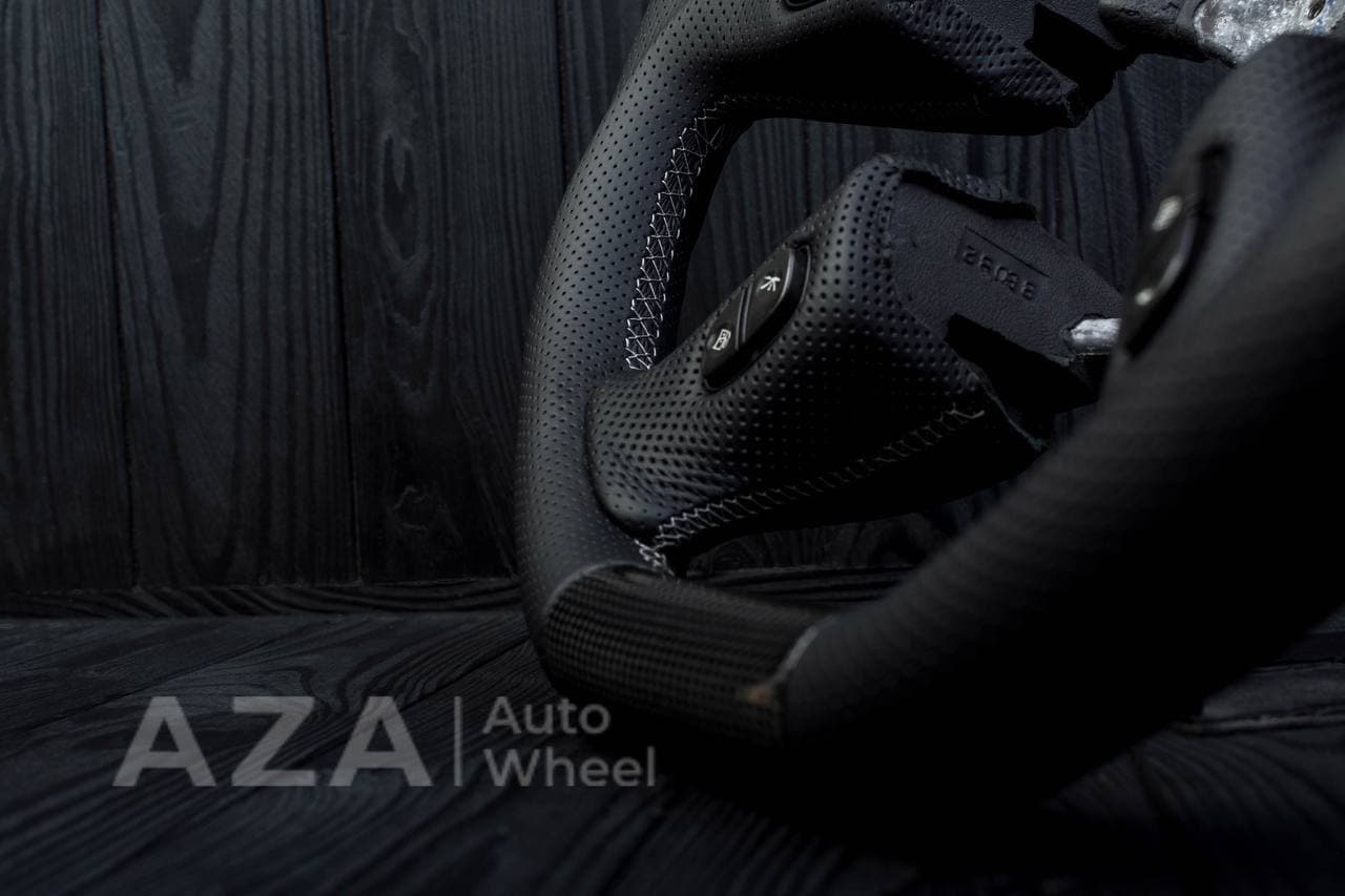 Steering wheel Silverado GMC, Hummer H2/2001-2007 Napa/Perforated leather/Grey stripe - Image 9