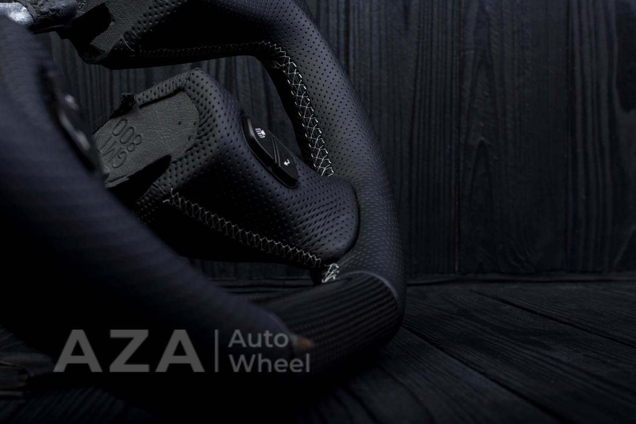 Steering wheel Silverado GMC, Hummer H2/2001-2007 Napa/Perforated leather/Grey stripe - Image 8